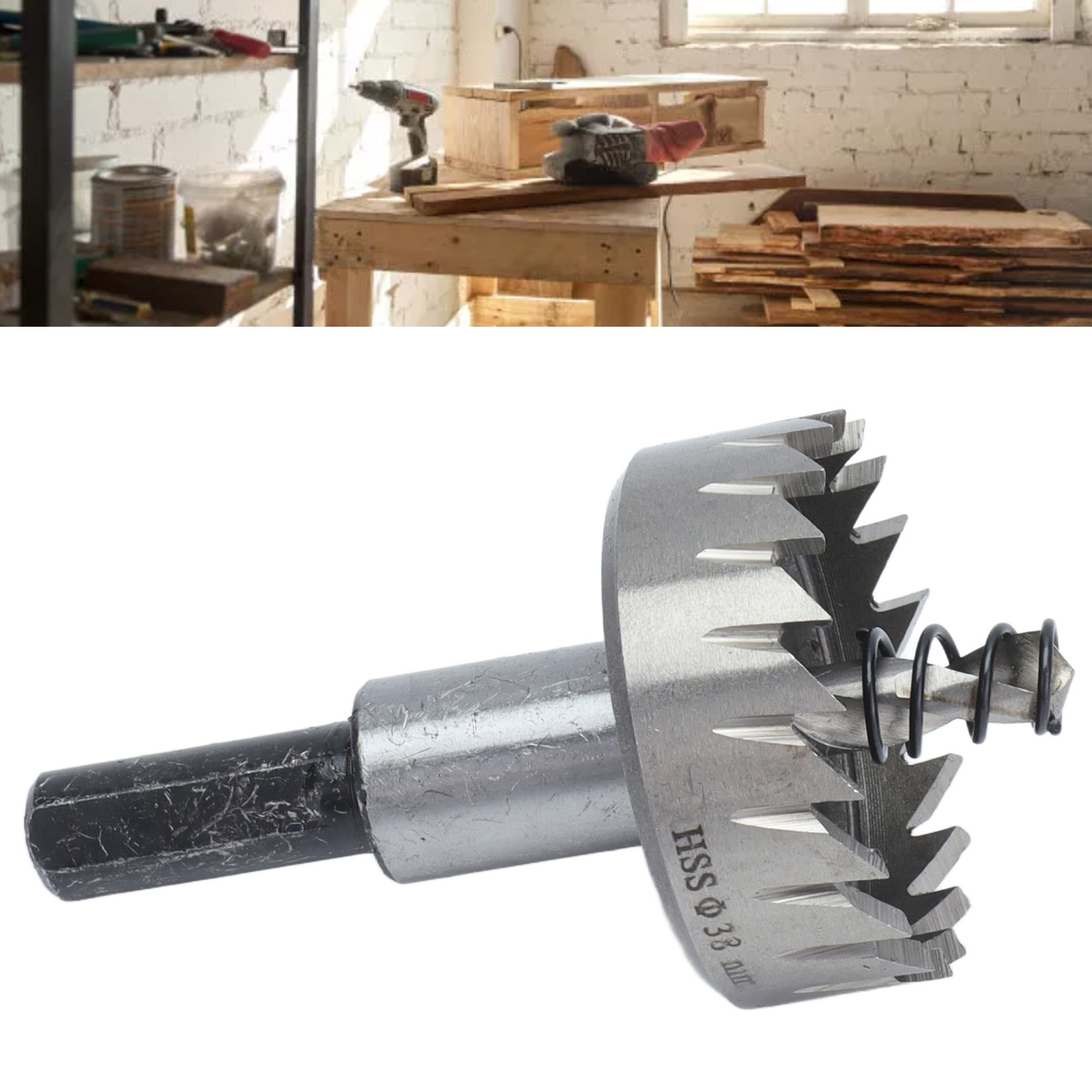 Lochsäge Für Holzbearbeitung, Aufweitbohrer Für Metall, 38-mm-bohrer Für Dicke Eisenplatten (lieferung In Luftpolsterfolie Verpackt)