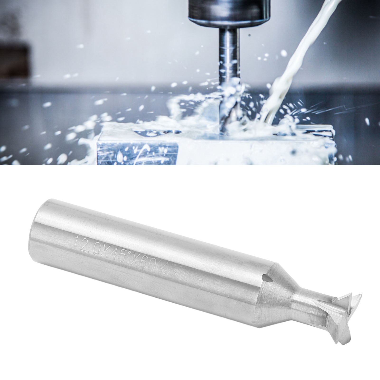 12-mm-schwalbenschwanzfräser, Hartmetall-schwalbenschwanzfräser, 12 X 45° X 60 Mm