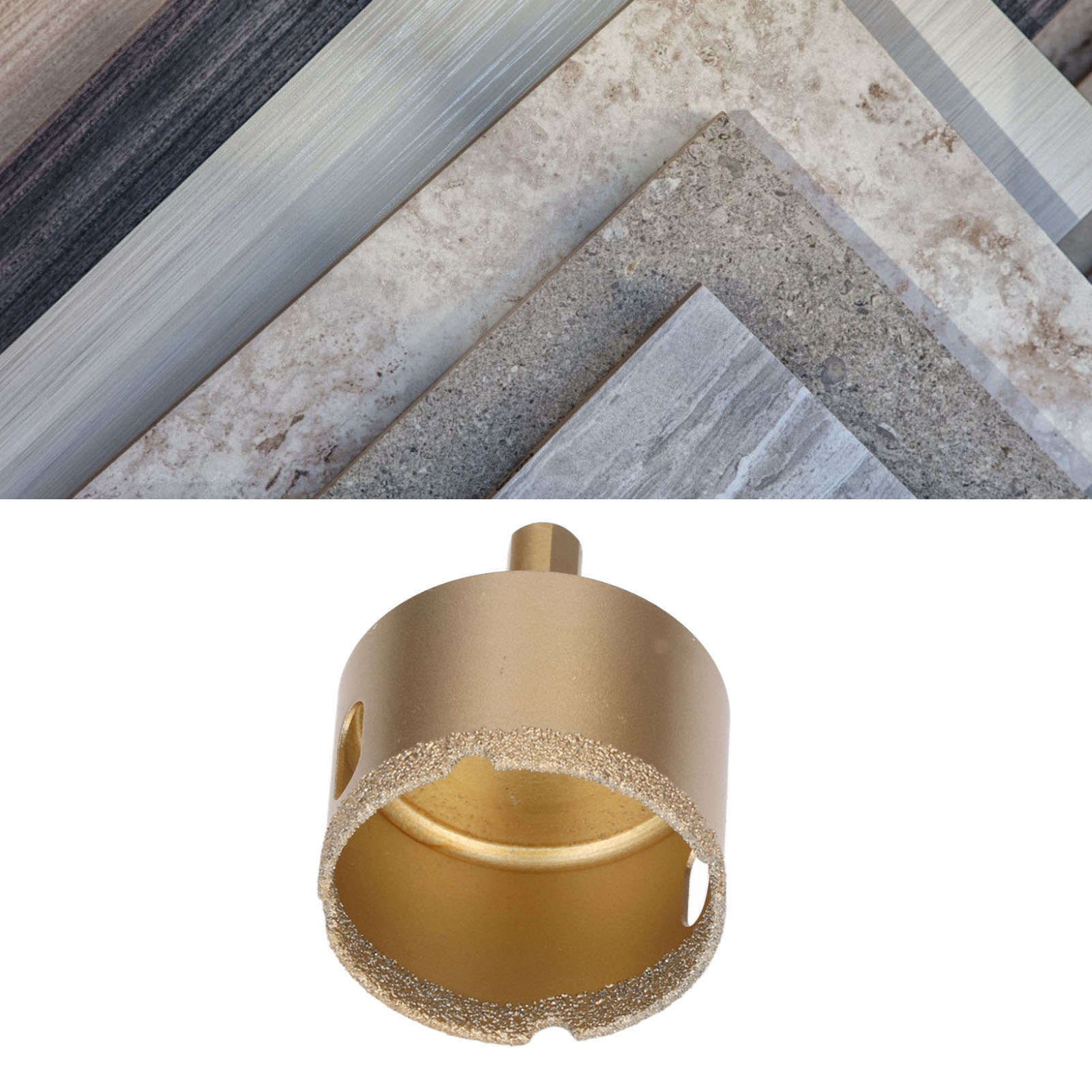 Diamantbohrer 42-75 Mm, Dreikantschaftbohrer, Hochleistungs-lochsäge Für Glas/fliesen/granit/marmor/porzellan, 50 Mm.