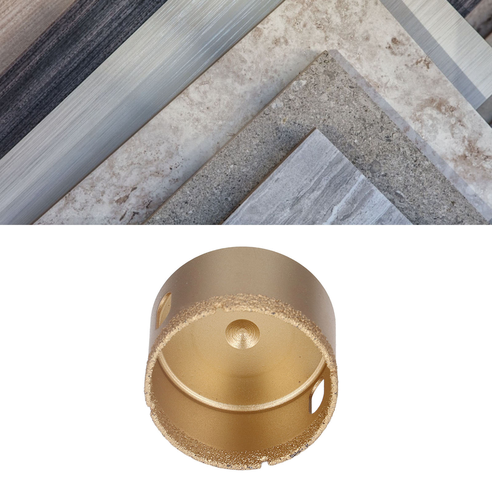 Diamantbohrer 42-75 Mm, Dreikantschaftbohrer, Hochleistungslochsäge Für Glas/fliesen/granit/marmor/porzellan (55 Mm).