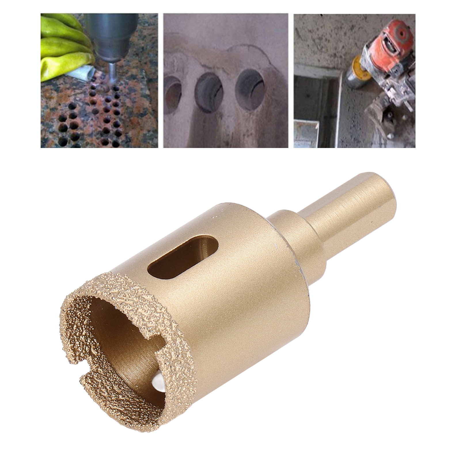 Diamantbohrer Von 22 Bis 40 Mm, Dreikantbohrer, Hochleistungs-lochsäge Für Glas/fliesen/granit/marmor/porzellan 28 Mm