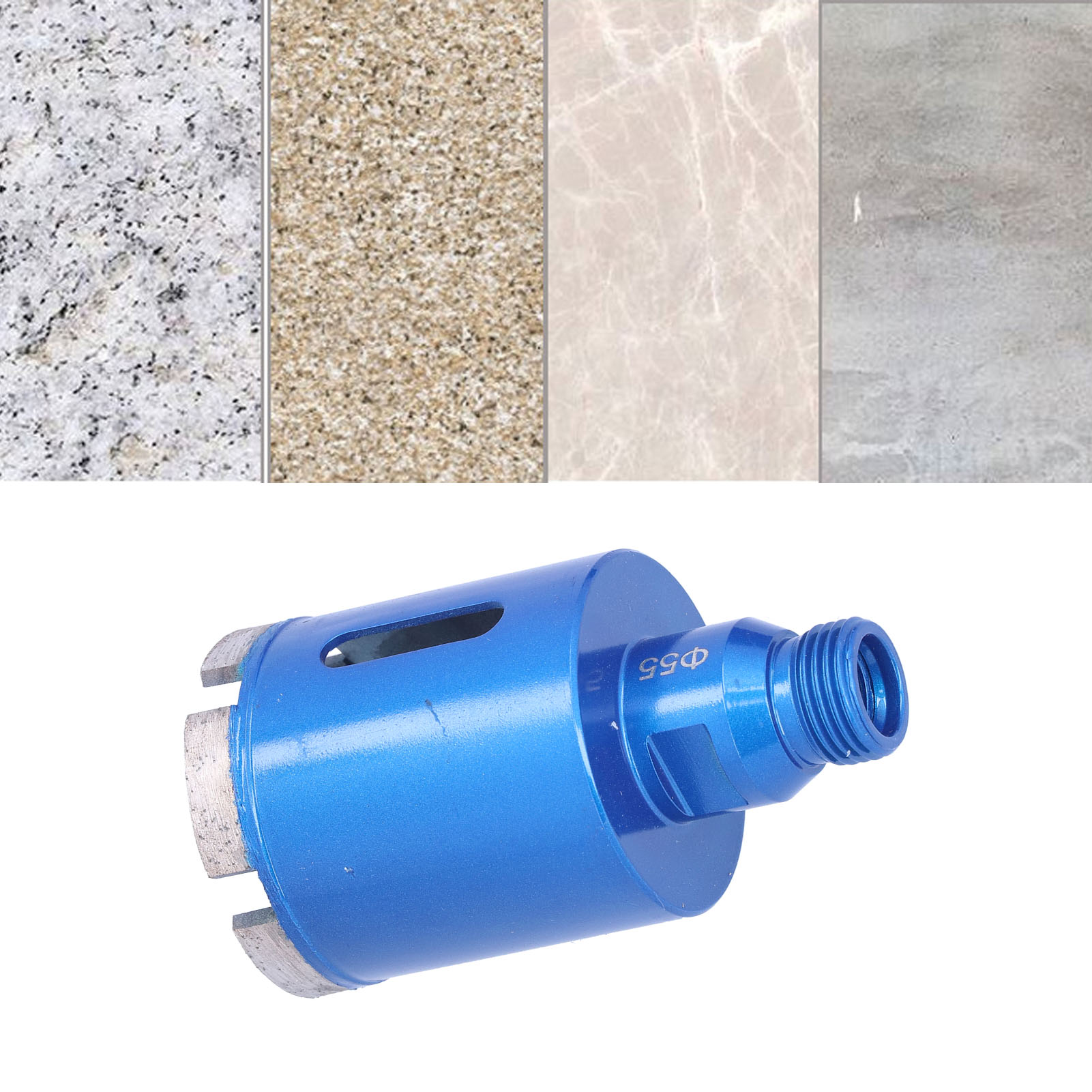 Lochaufweiter Für Granit, Beton, Fliesen Und Marmor, 1/2"-bsp-gewinde, 55 Mm