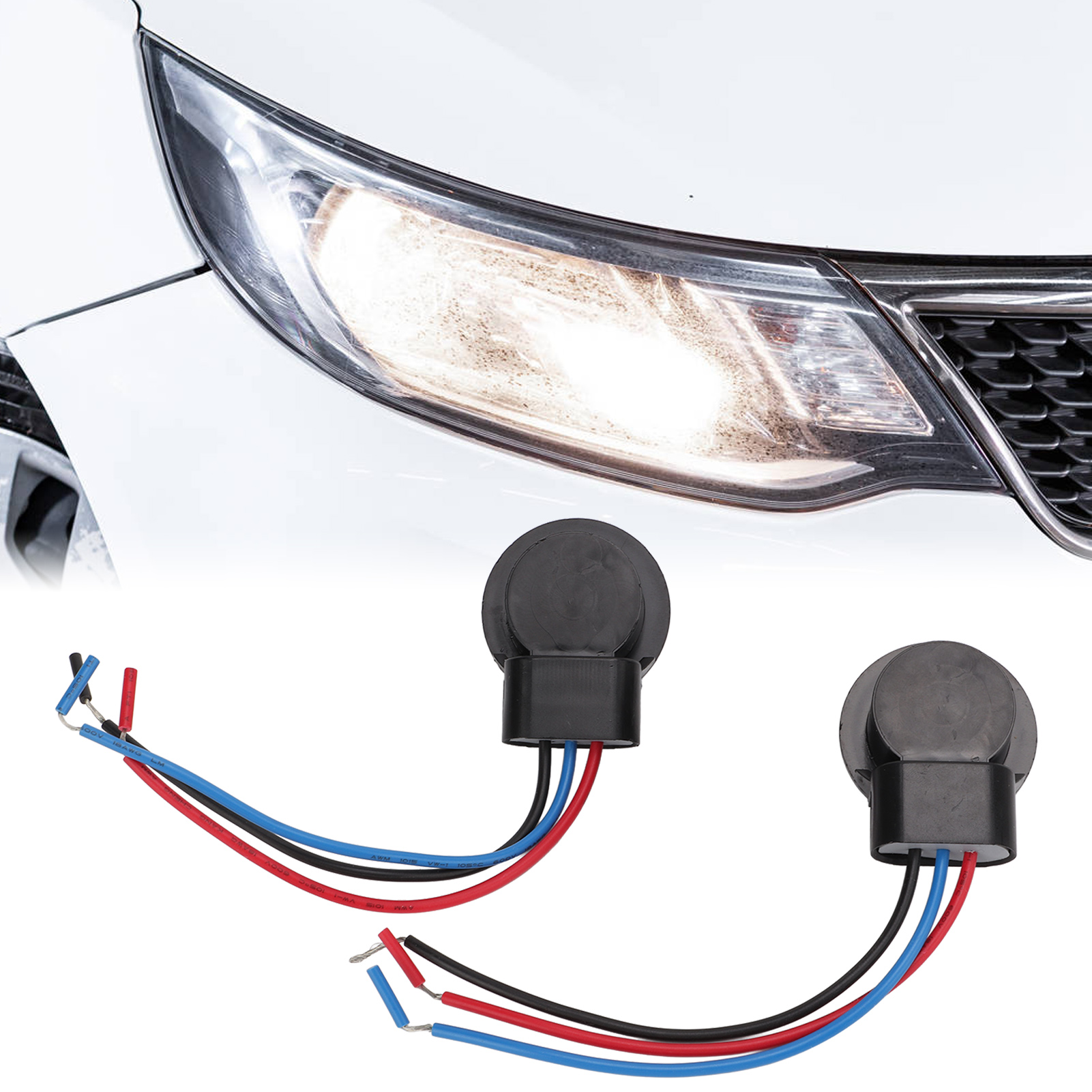 Zwei 3157-buchsenstecker Mit Drahtsteckern, Kabelbäumen Und Adaptern Werden Zusammen Verkauft.