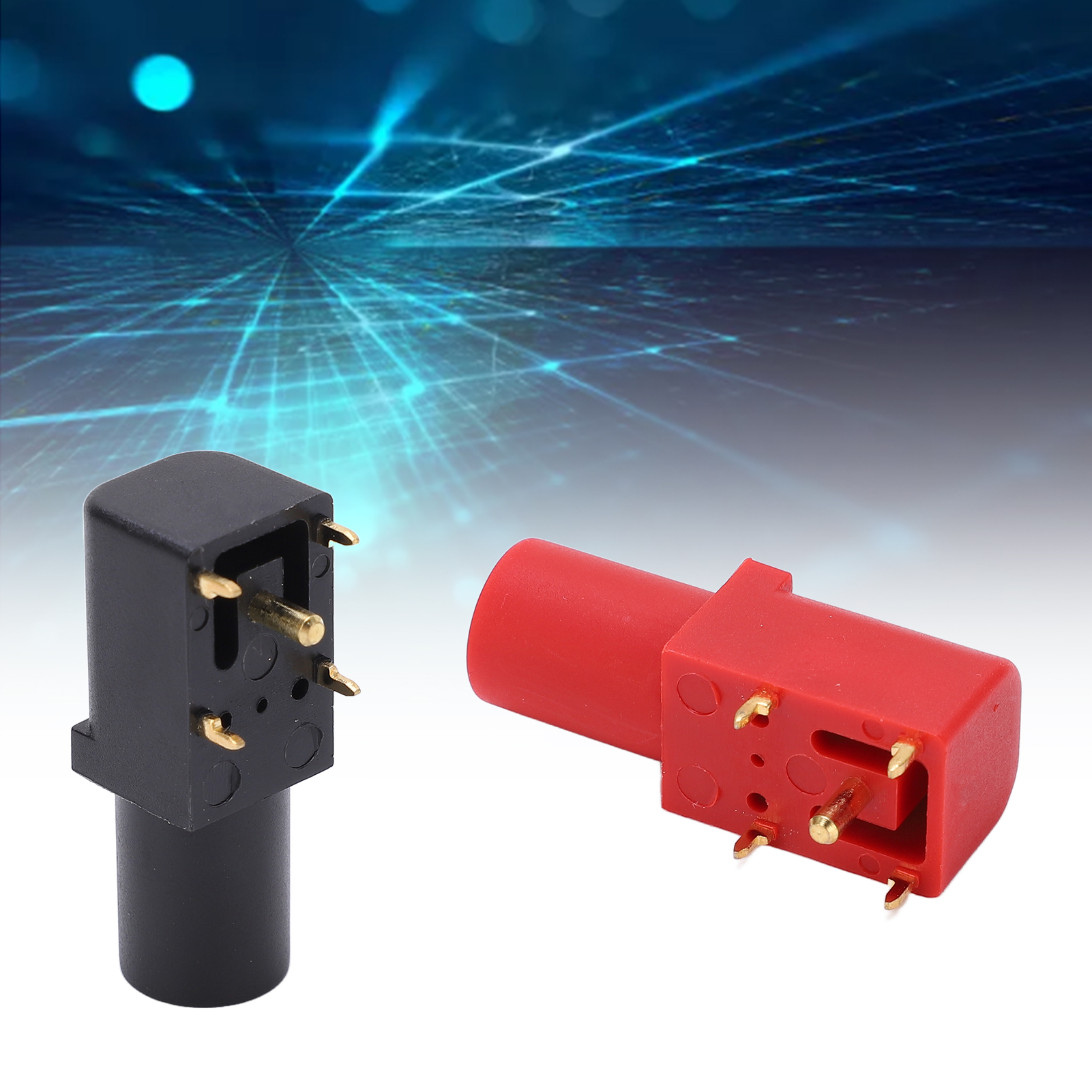 Lötplatine J.40016 4 Mm Hochwertiger Sicherheitsbananenstecker, Rotes Und Schwarzes Set Wird Zusammen Verkauft.