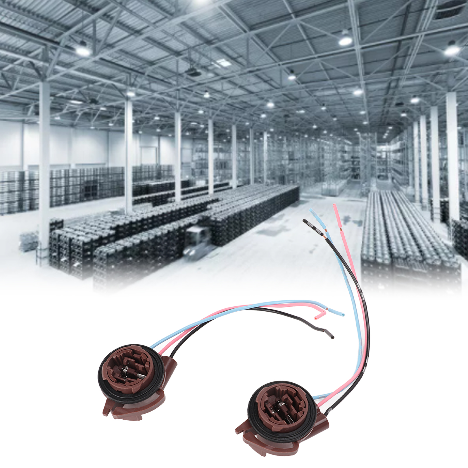Zwei 3157b-buchsen Mit Kabeln, Adapterkabel Für Amerikanische Lampenfassungen, Lampenfassungen, Kabelbäume, Led-lampenfassungen.