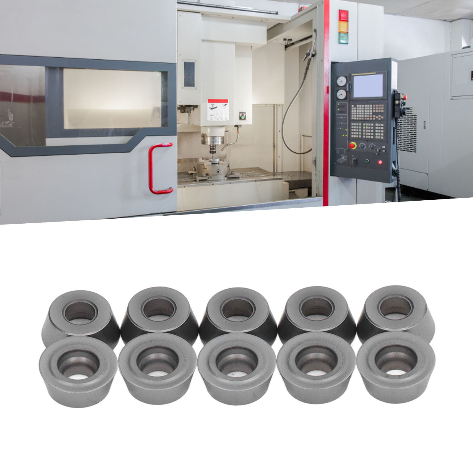 10 Hartmetall-wendeschneidplatten Für Cnc-fräsen Und -drehen Rdmt1204motn