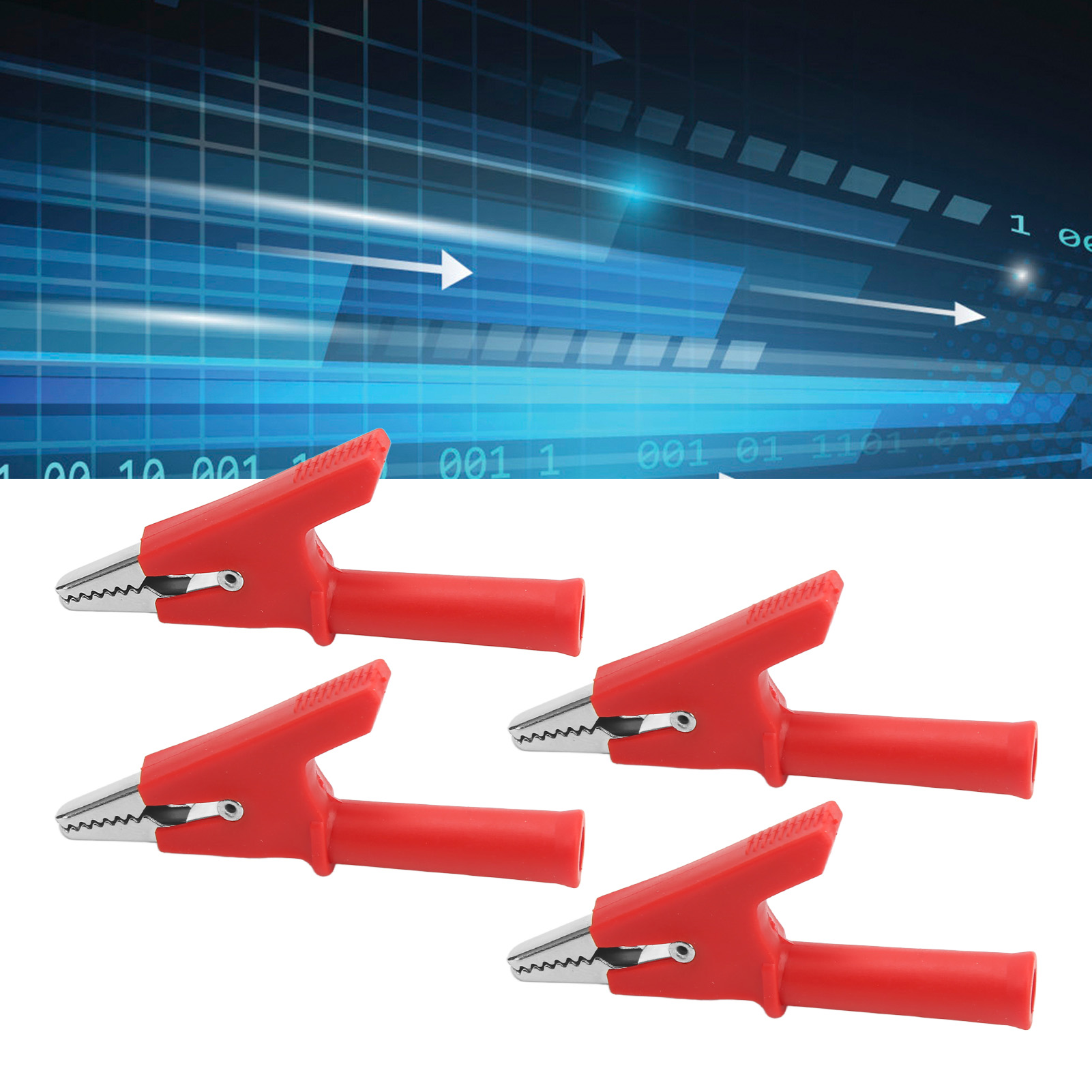 J.60049 Halbkreiszange, 10 Mm, Mit 4-mm-aufnahme An Der Spitze, 10er-packung, Rot