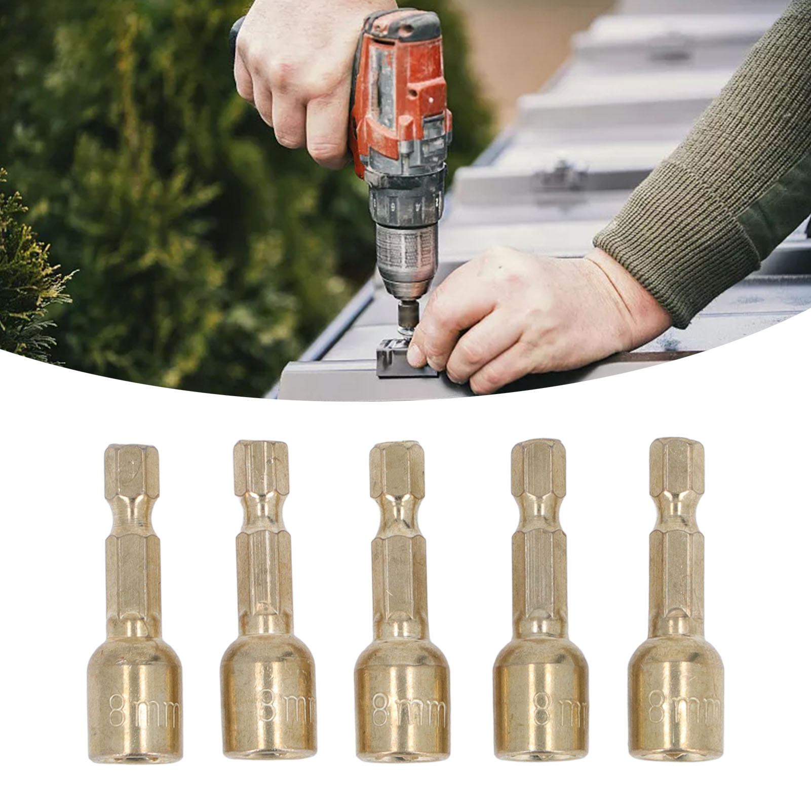 10-teiliges Set: 1/4" Starker Magnetischer Sechskantbohrer, 8mm Magnetischer Bohrerhalter, Verlängerungshülse Für Bohrerhalter Für Elektrische Bohrmaschinen Und Schlagschrauber.