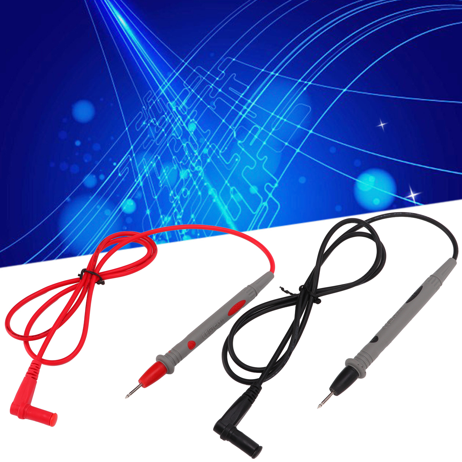 J.30025 Multimeter Universal-messspitzen 10a/1000v, Rote Und Schwarze Messspitzen, 5 Sets Zu Verkaufen.
