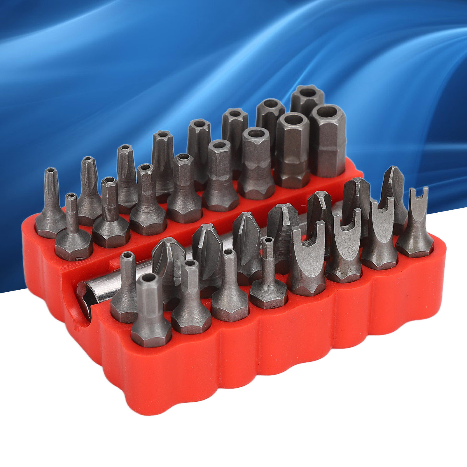 Set Mit 33 Hohlen Schraubendreherbits, Unregelmäßig Geformten Schraubendreherbits Und Schraubendreherwerkzeugen