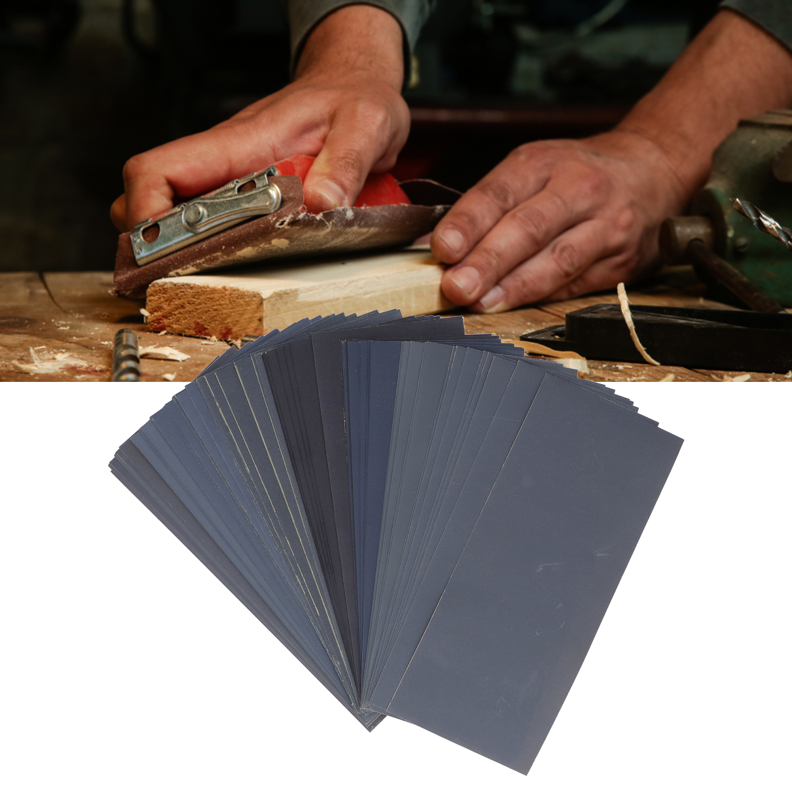 9 X 3,6 Zoll Schleifpapierset, Körnung 400 Bis 3000, Nass-/trockenschleifpapierset