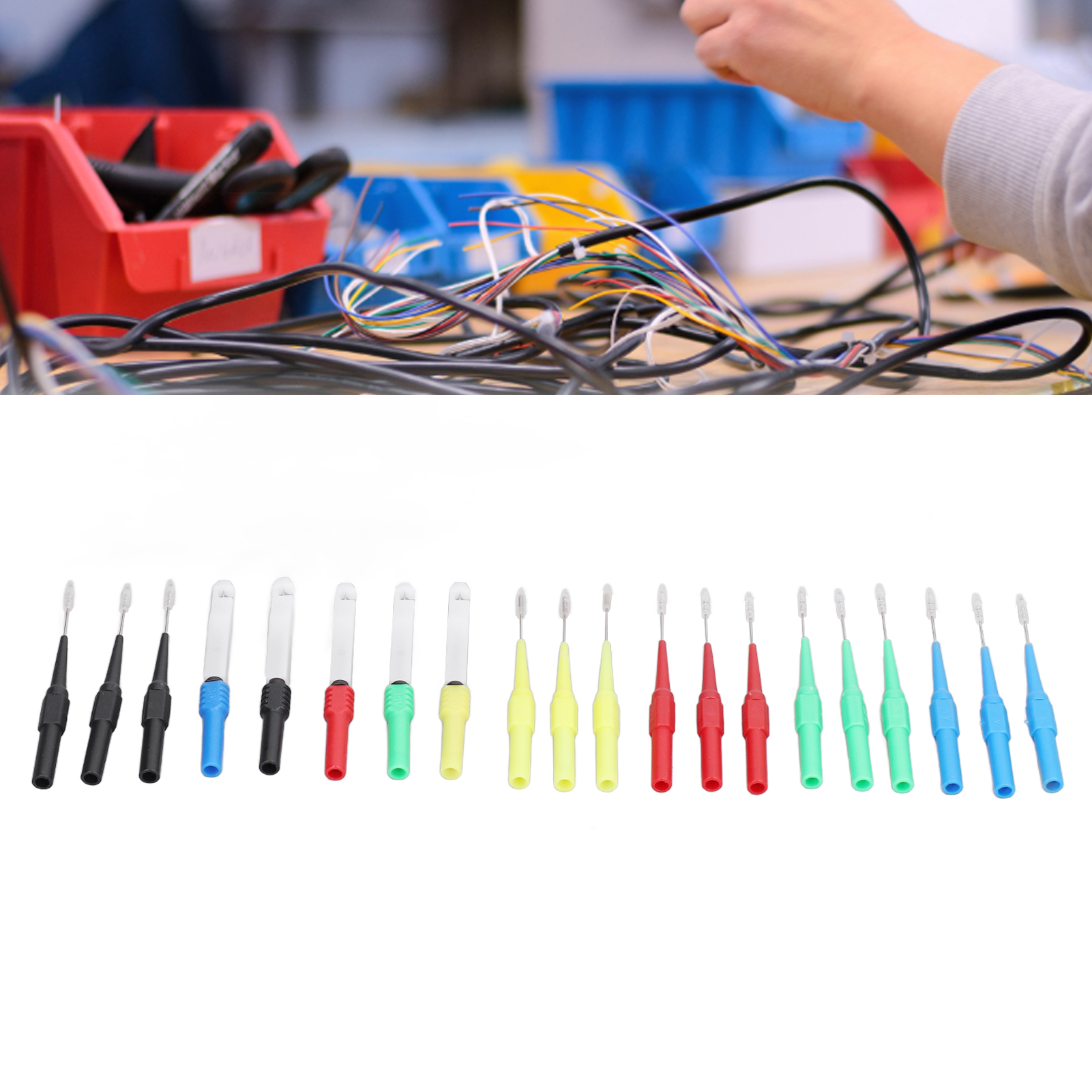 Jt8001-2 Sg-sondensatz Mit Gerader Einsteckung, Stahlstiften Und 4-mm-bananenstecker