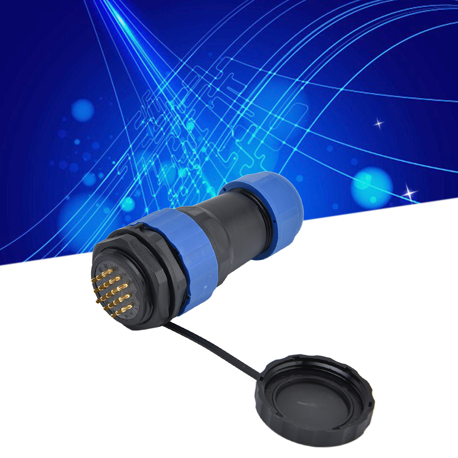 Sp28 Rückmutter, Ip68 Wasserdichte Rückmutter Für Luftfahrtstecker Und -buchse, Mehradrige Verschweißte Stecker- Und Buchsenverbindung, 250 V 5 A 19 Pins.