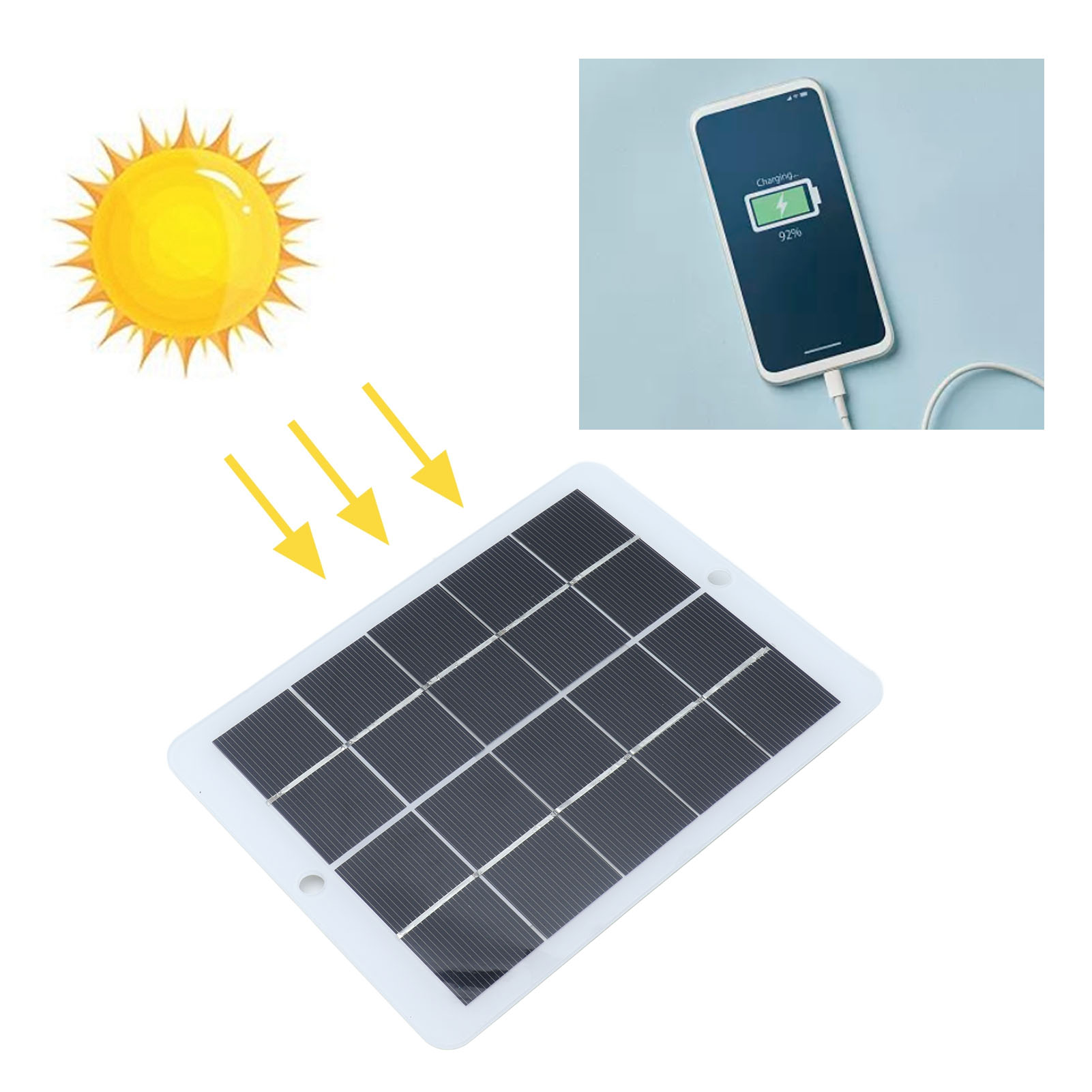 3w 5v Solarpanel-ladegerät