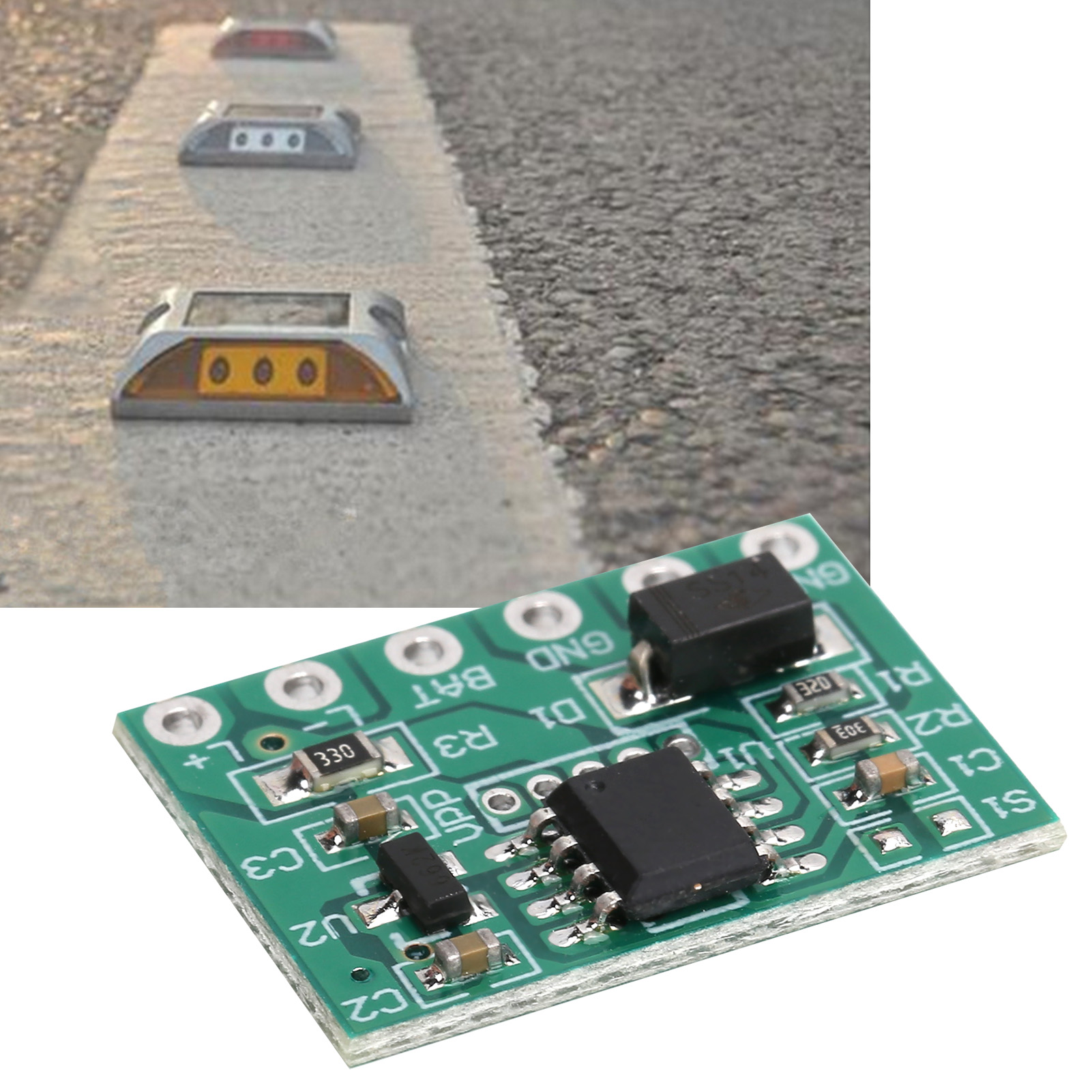 Dc5v-solar-blinker-steuerplatine Mit 12-stunden-timer, Ein-/doppelseitige Blinker-leiterplatte Aus Aluminiumguss, 12s1-blinker-leiterplatte