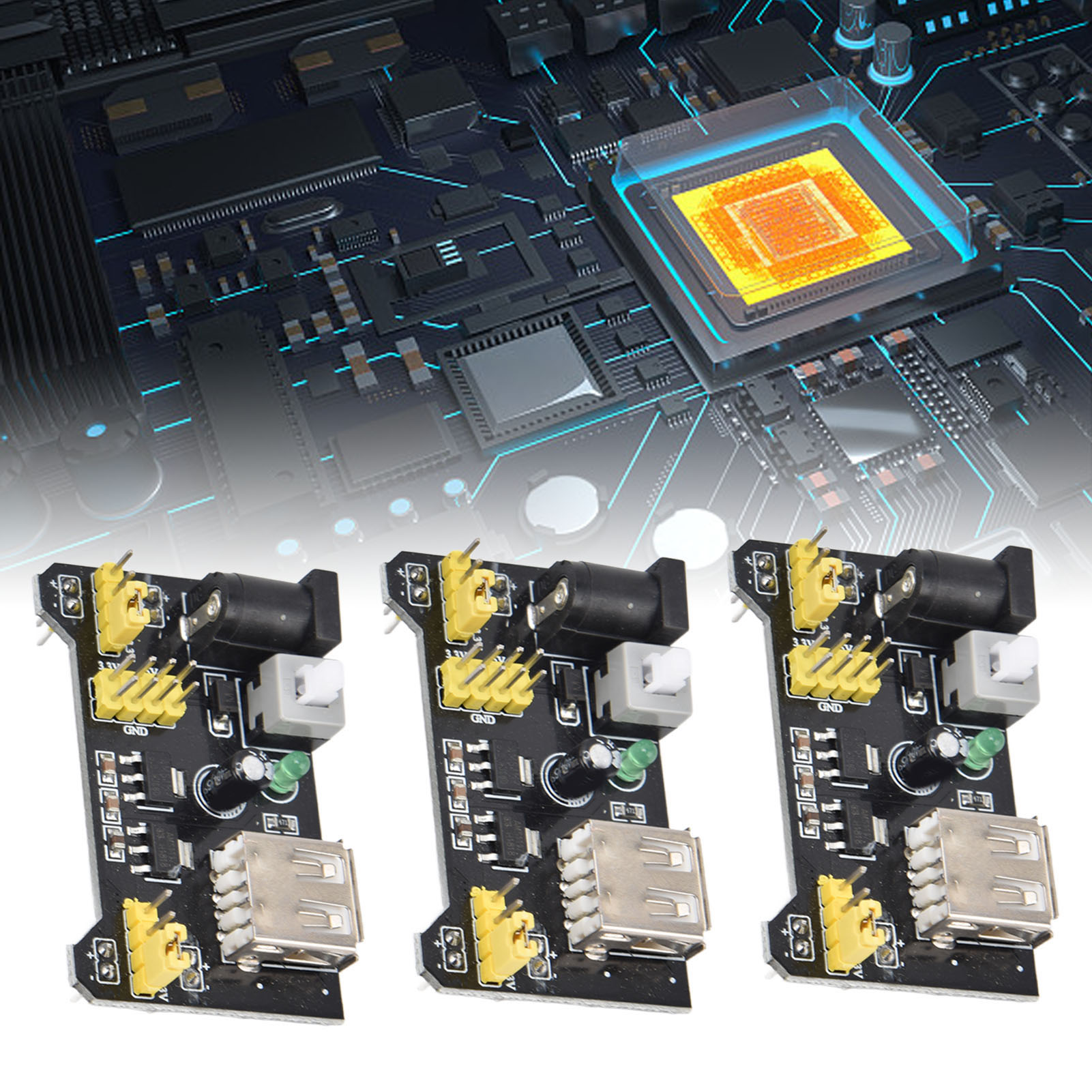 Verkauft In 3er-packs. 5v/3,3v-netzteilmodule, Geeignet Für Mb102-prototypen-leiterplatten.