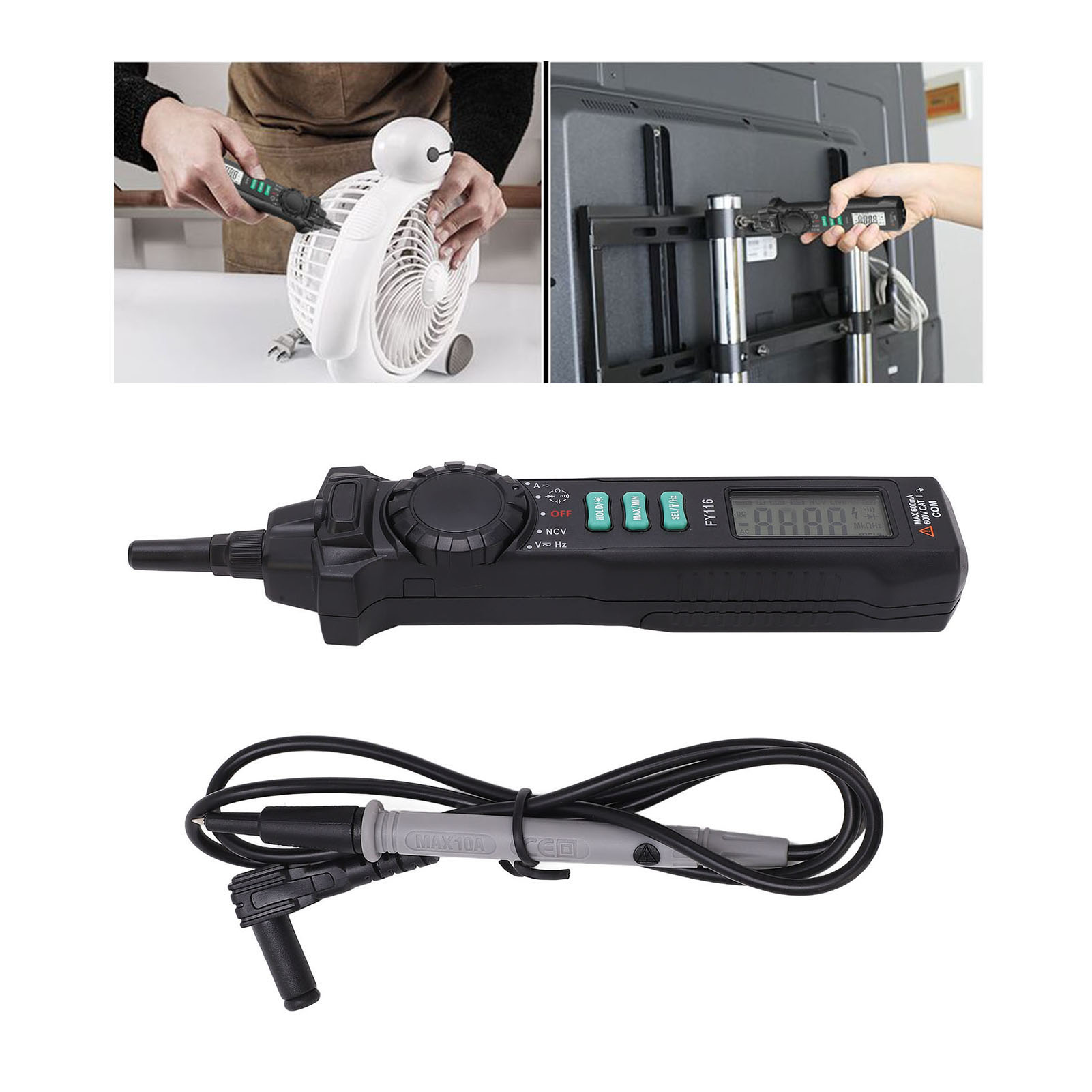 Fy116 Intelligenter Induktionstester, Multifunktionales Stiftmultimeter Für Elektriker