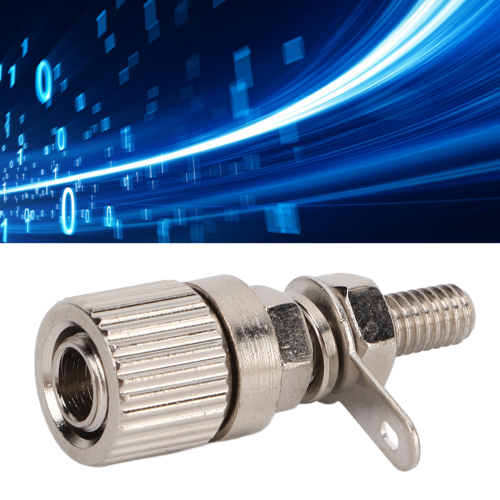 Hochstromklemmen, Vernickelte Messing-erdungsklemmen, Bananenstecker, Ganzmetall-steckverbinder Mit Vernickelten Anschlüssen Und M427mm-buchsen.