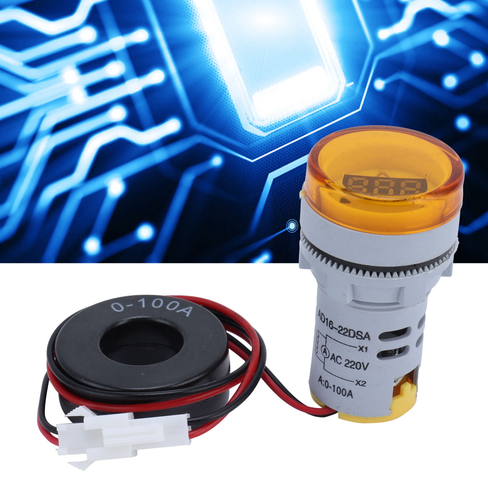 Stromtyp-anzeigeleuchte Ad16-22dsa 220 V Ac Gelb