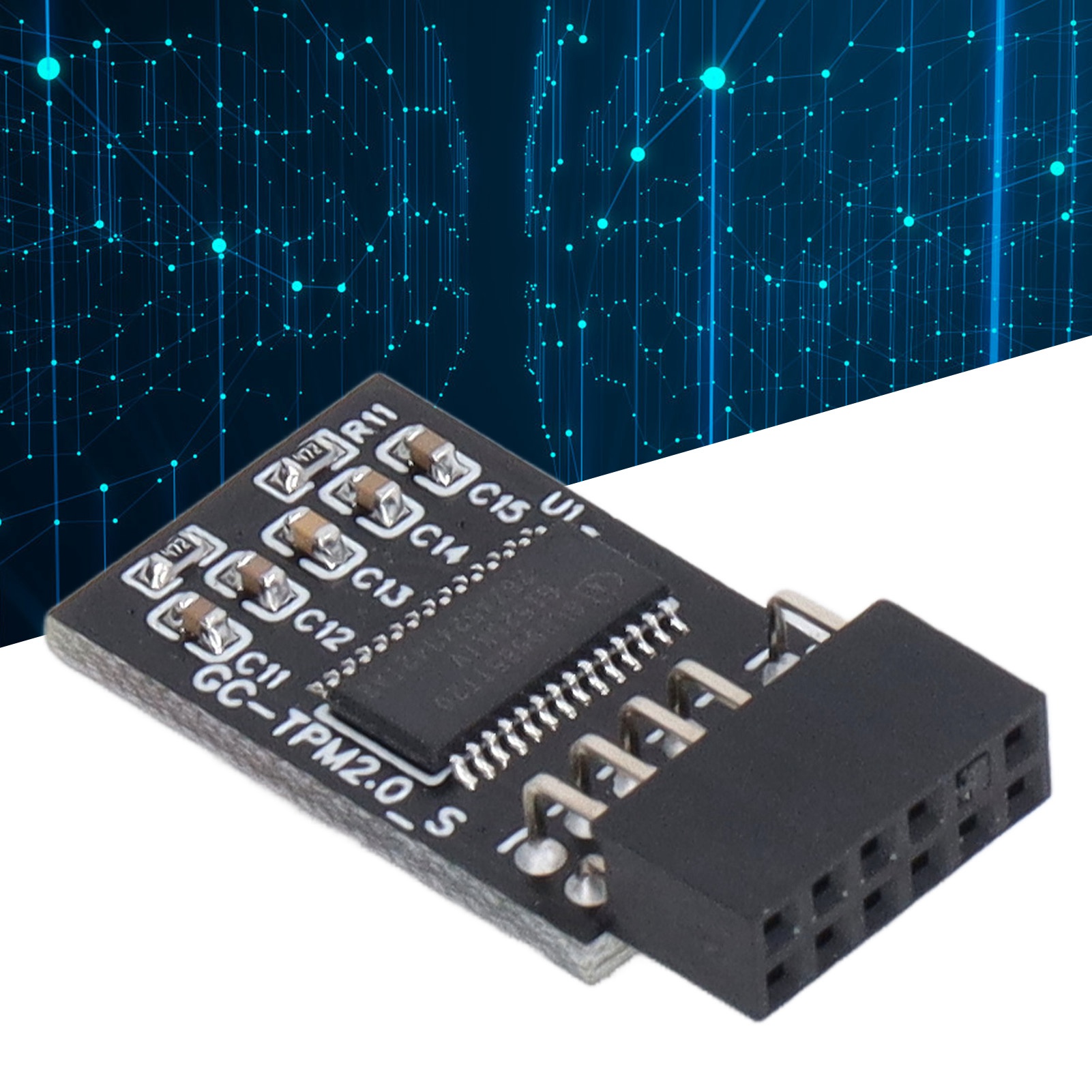 2,0v Tpm Remote-kartenverschlüsselungs-sicherheitsmodul, Kompatibel Mit Gigabyte Lpc 12-pin-motherboards.