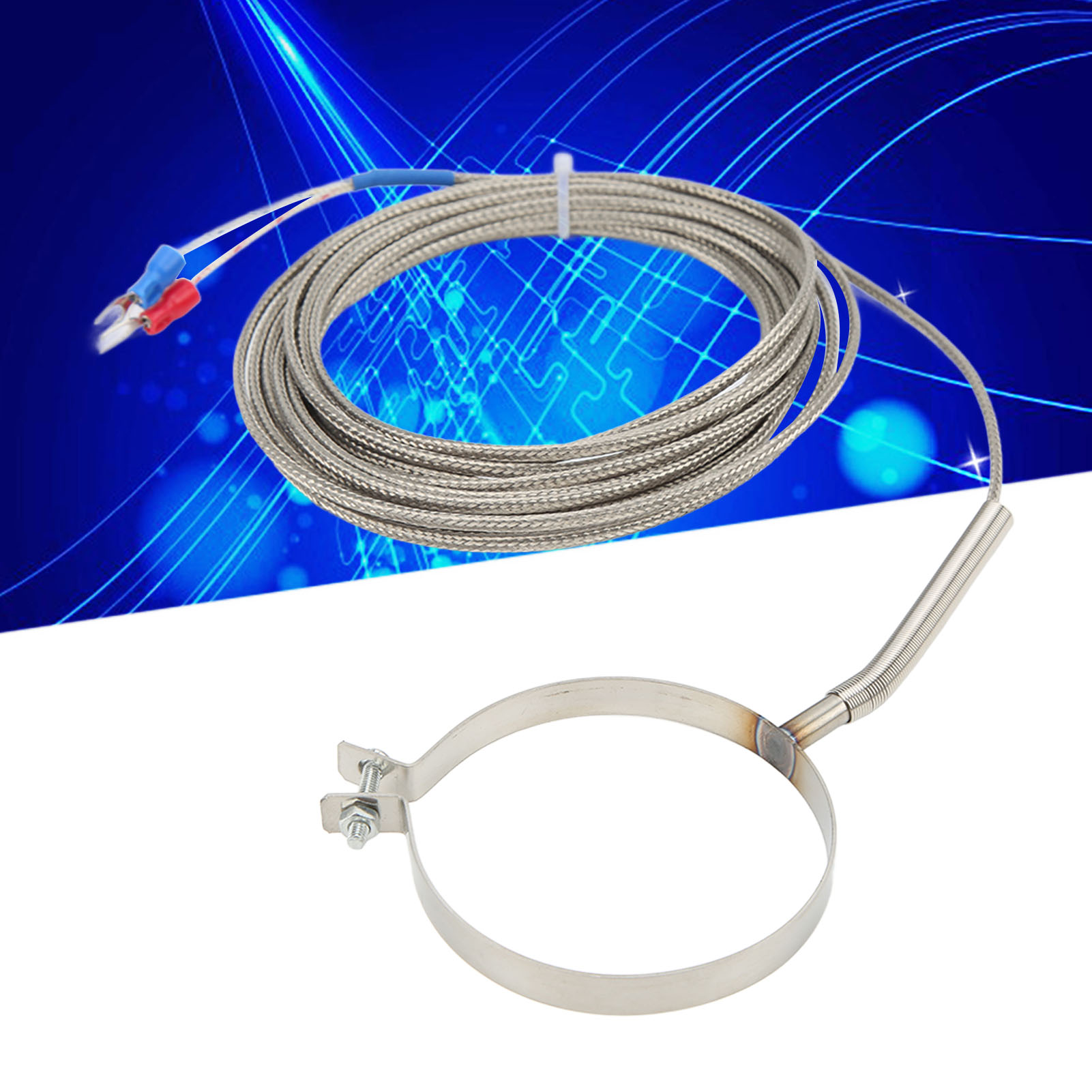 Berm/berm Ringthermoelementdraht Für Spritzgießmaschinentrichter, 0–400 °c, Ringdurchmesser 60 Mm, Länge 5 M