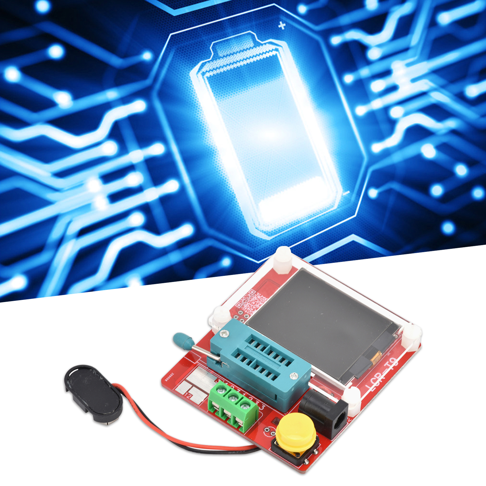 Lcr-t9 Multifunktions-transistortester, Tft-grafikdisplay-tester, Dc 9–12 V