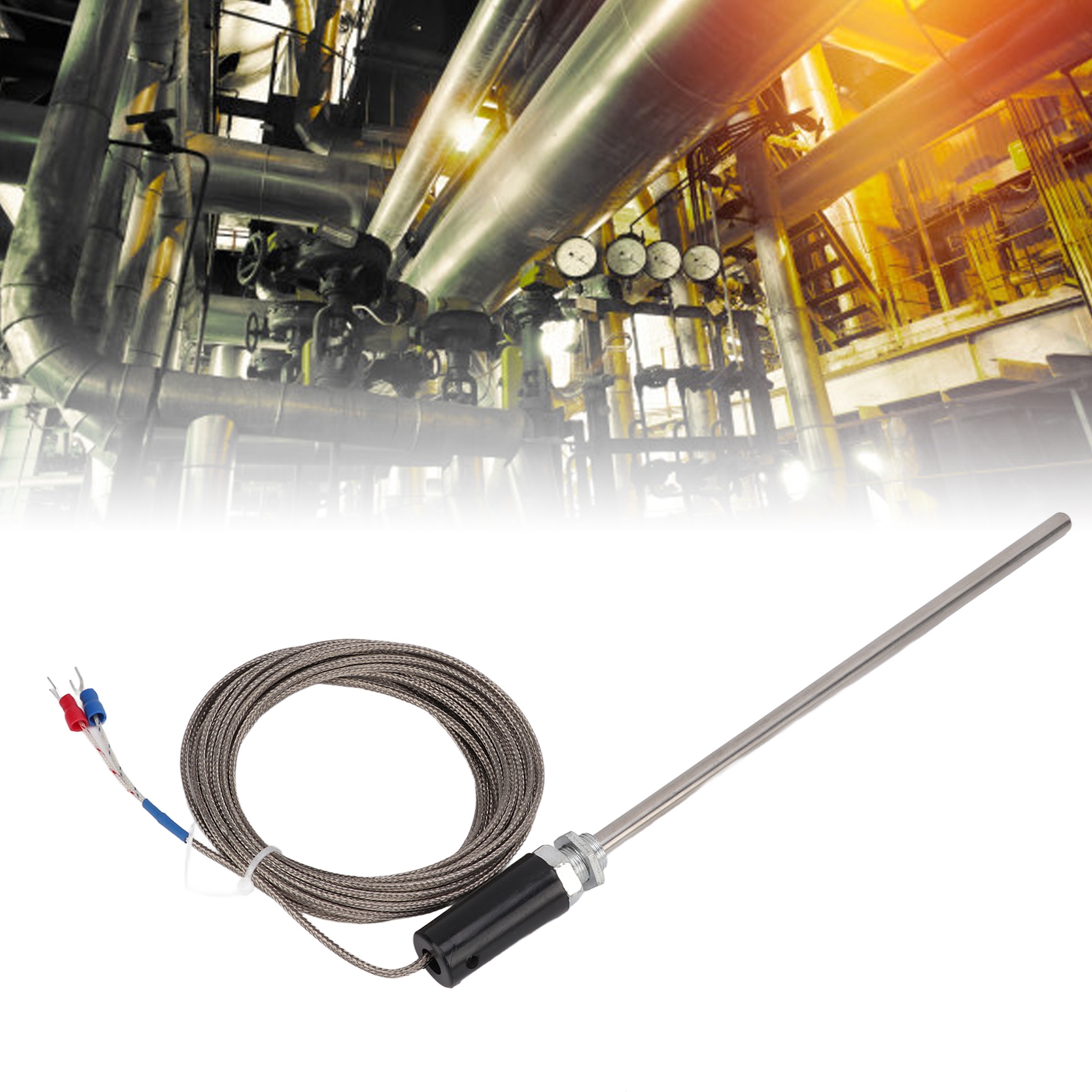 Thermoelement-sonde Typ K Berm M12, Temperatursensor, 5 M Temperatursonde