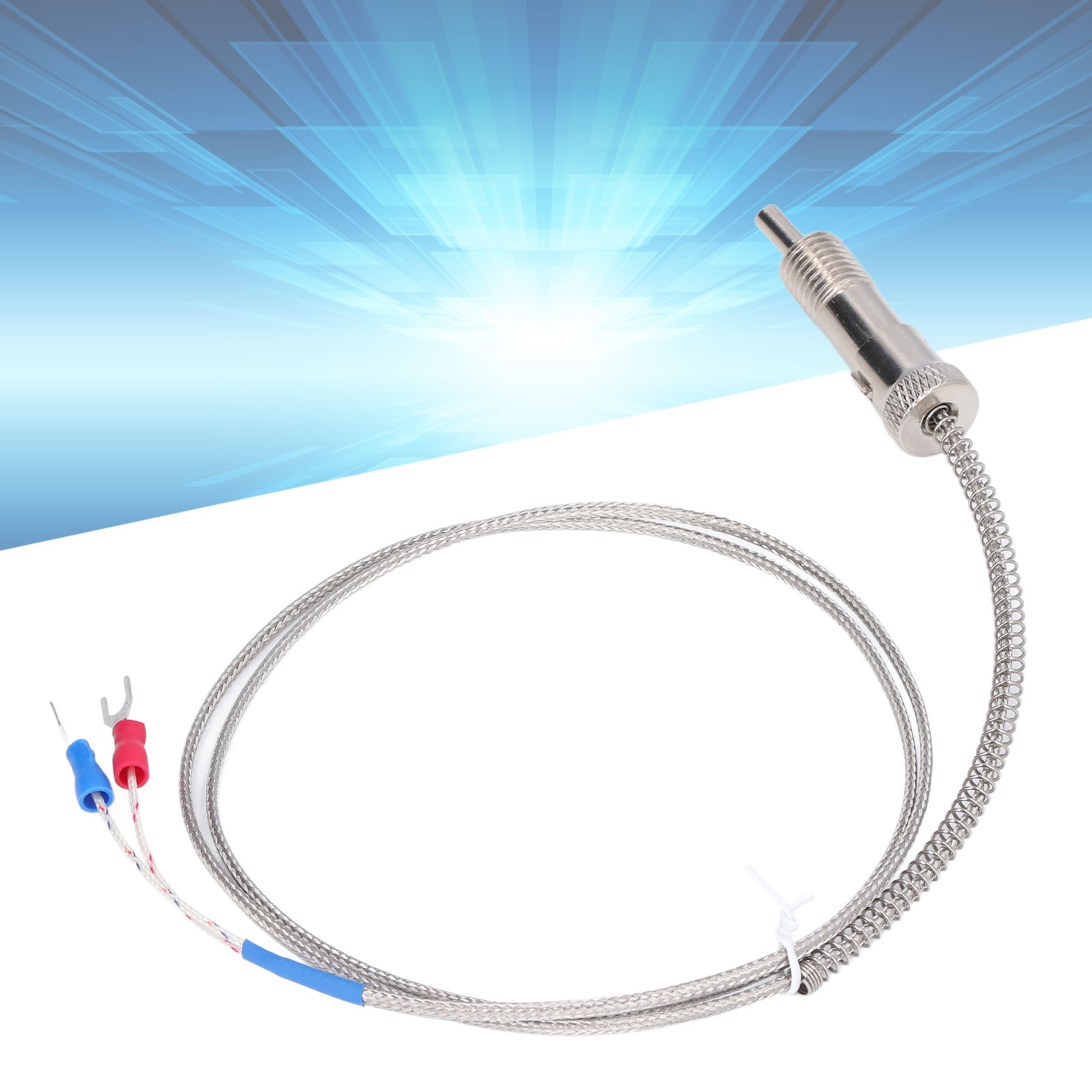 1 Meter Berm® Federbelastetes Thermoelement Typ K M12