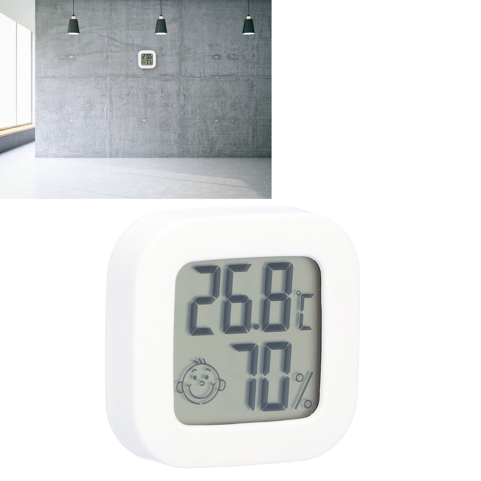 Mini-thermometer Und Hygrometer (2-teilig) Mit Komfortanzeige