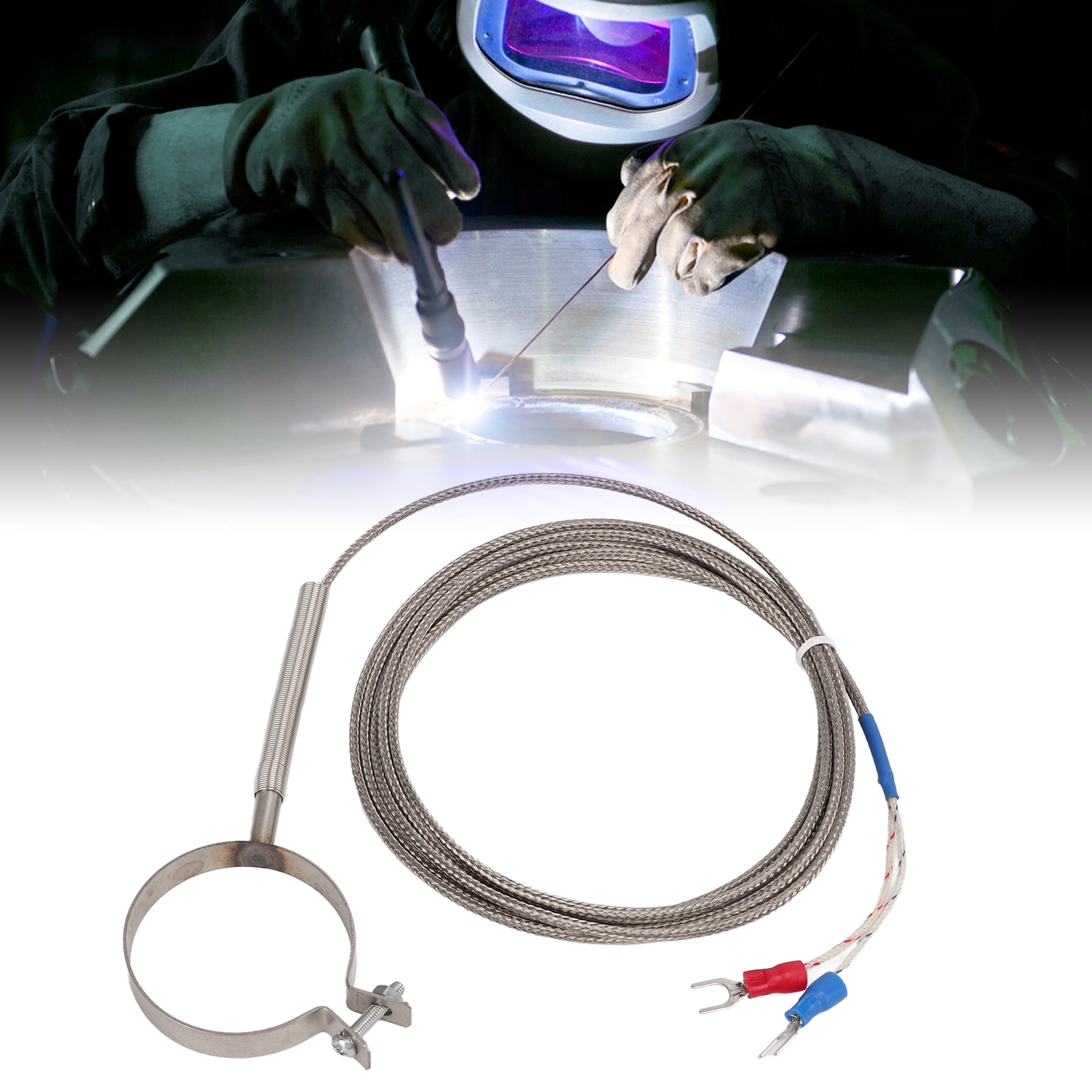 Berm/belmei Ringthermoelement Zur Temperaturmessung, Leitfähiger Draht, Spritzgießmaschine, Zylindermaterial, Thermoelementdurchmesser: 40 Mm, 2 M