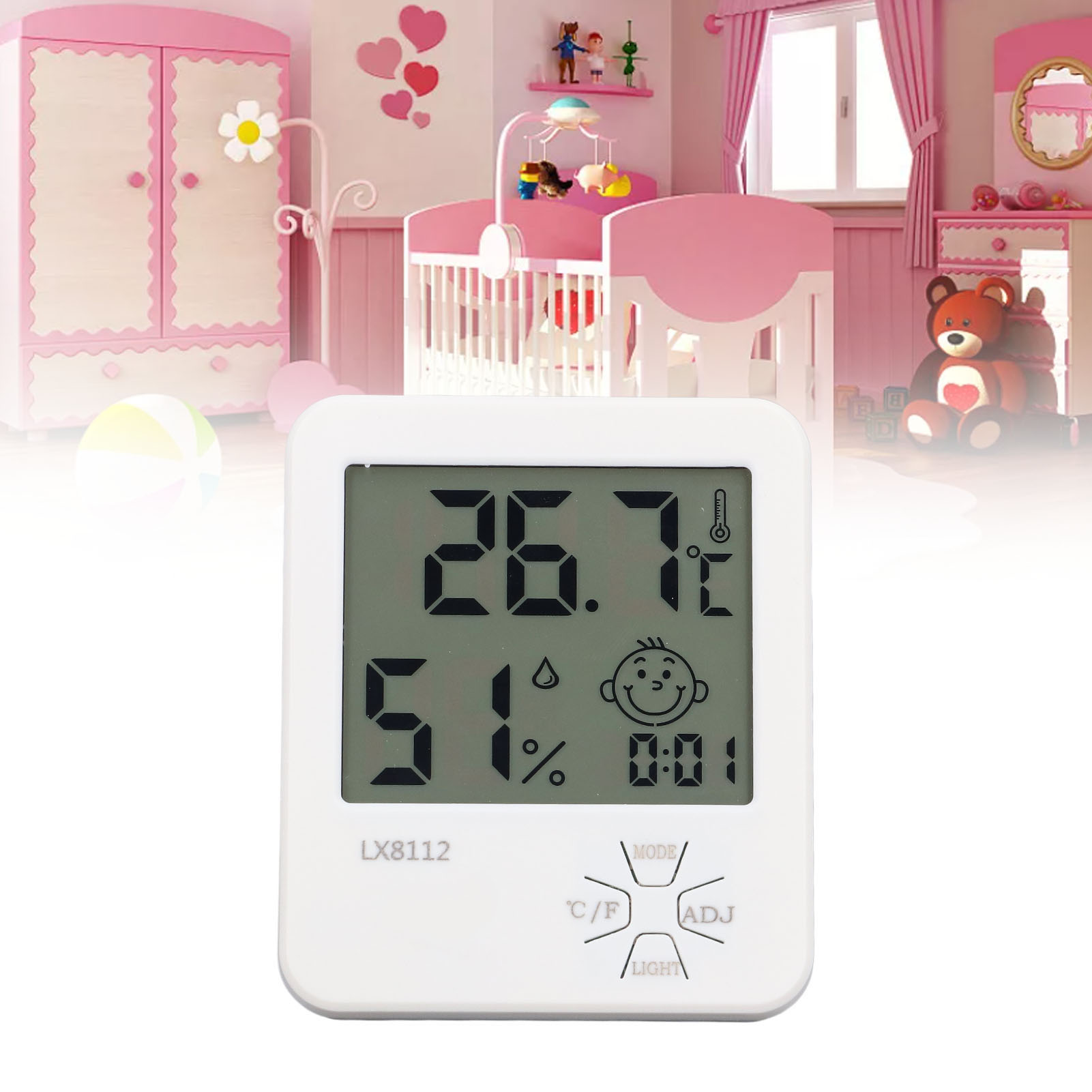 Hochpräzises Digitales Thermometer Und Hygrometer Für Den Heimgebrauch In Babyzimmern.