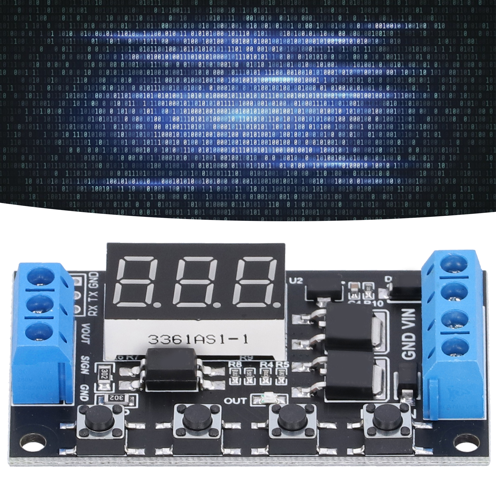 Mos-transistor-gesteuertes Zyklisches Zeitsteuerungsmodul, 5v 12v 24v Magnetventilsteuerung Td