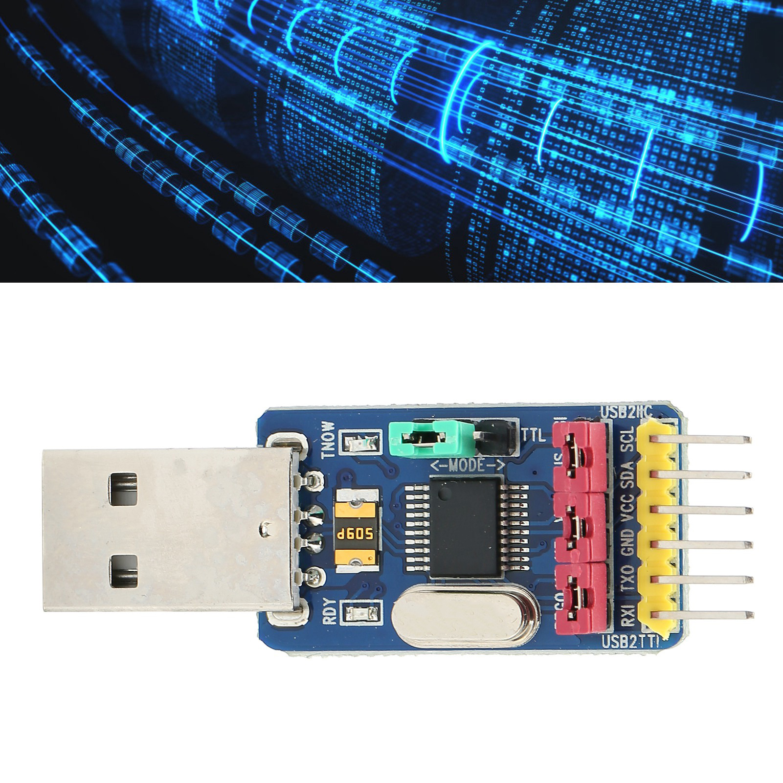 Ys-ch341t Modul: Usb Zu I2c, Iic, Usb Zu Uart, Ttl, Usb Zu Serieller Schnittstelle.