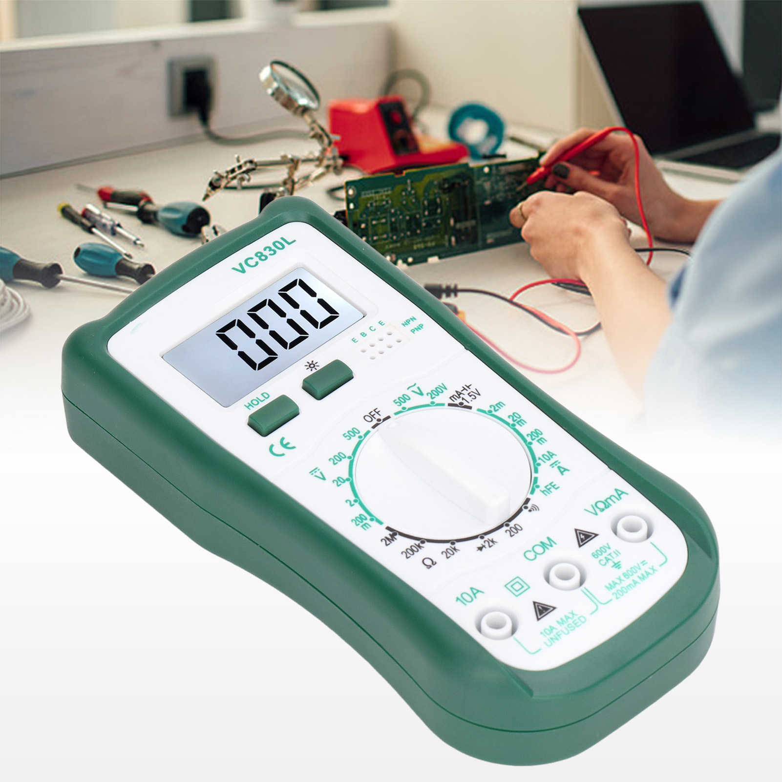 Voltmeter-tester, Digitalmultimeter, Mini-elektronikmultimeter Mit Digitalanzeige, Schaltungstester, Elektrisches Prüfgerät.