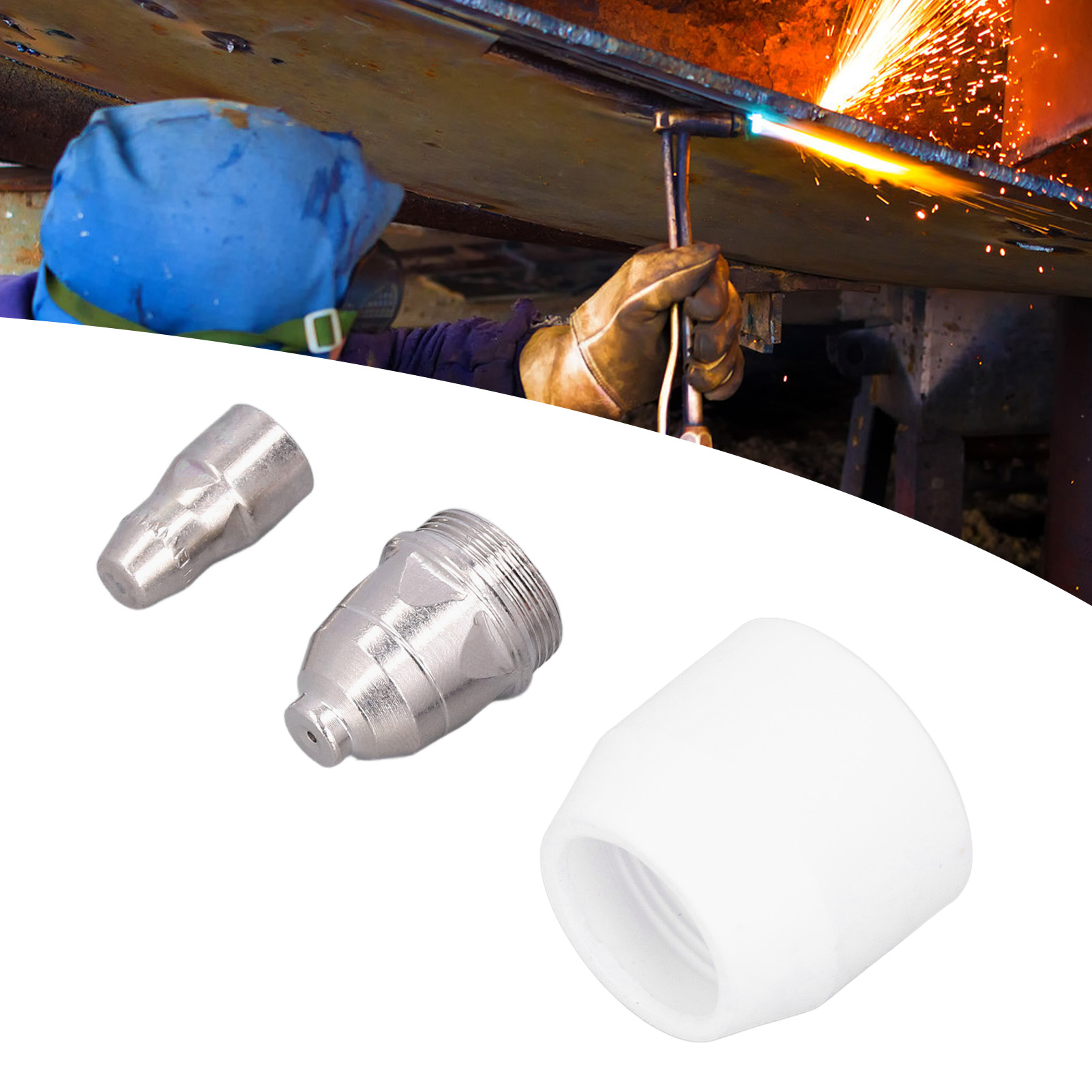 P80 3-teiliges Set: Zubehör Für P80 Plasmabrenner, Cnc-schneidverbrauchsmaterialien, Elektrodendüsen.