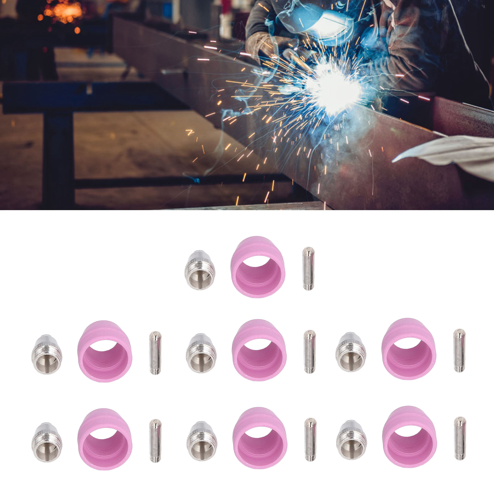 Verbrauchsmaterialien-set Für Ag60 Plasmaschneidbrenner - 21-teilig (sg-55, Ag-60, Wsd-60)
