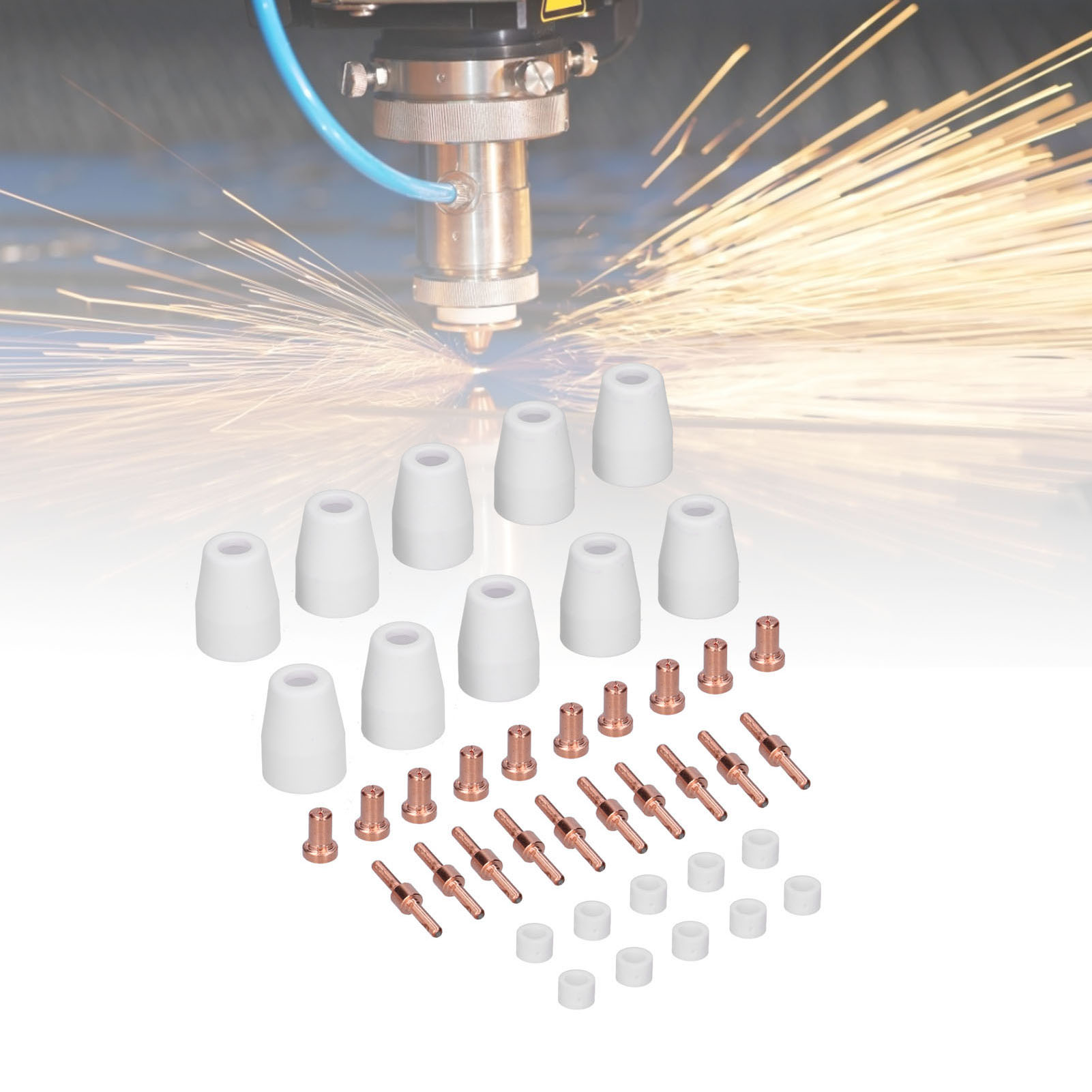 40-teiliges Zubehörset Für Die Shuntmaschine: Elektroden, Düsen, Keramikdüsen Usw. (pt-31).