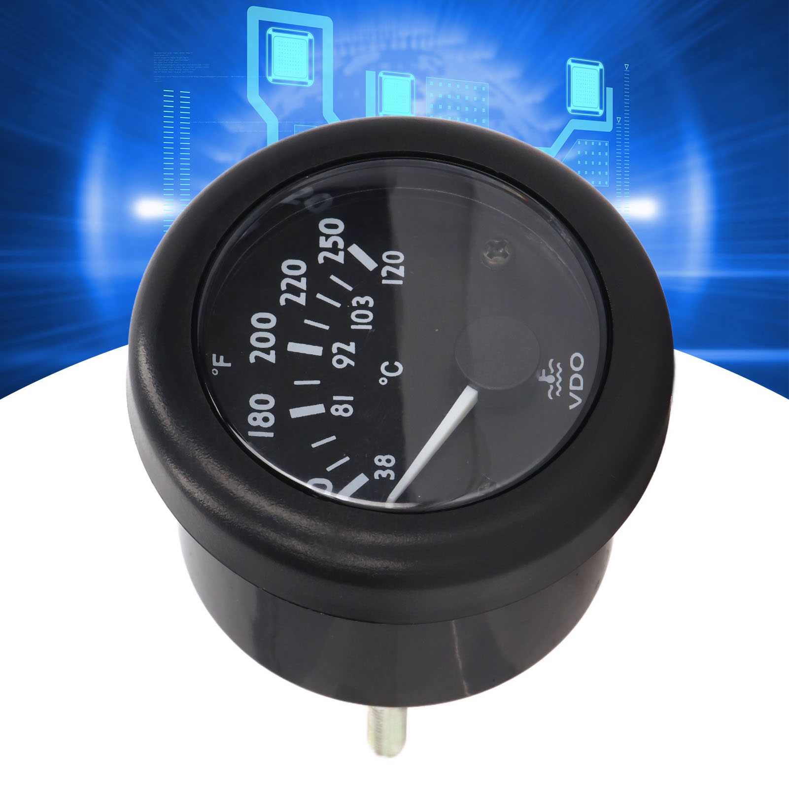 Nadel-wassertemperaturanzeiger Für Dieselgeneratoren, Vdo-konform, 52 Mm Elektromagnetischer Wassertemperaturanzeiger, 12 V