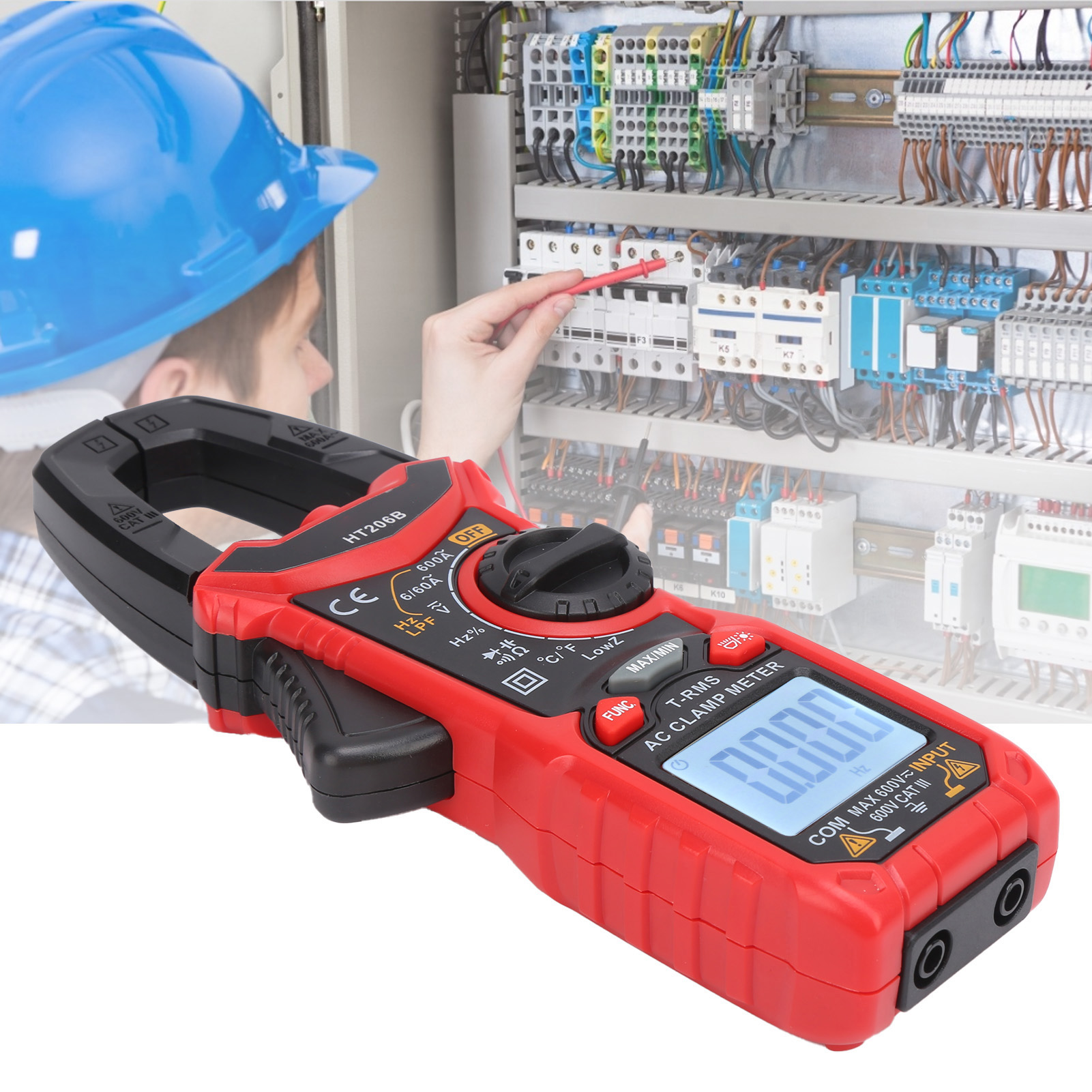 Ht206b 600v 600a Stromzangen-multimeter, Präzisions-multimeter Für Elektriker, Multifunktions-amperemeter, Stromzangen-multimeter, Universal-multimeter