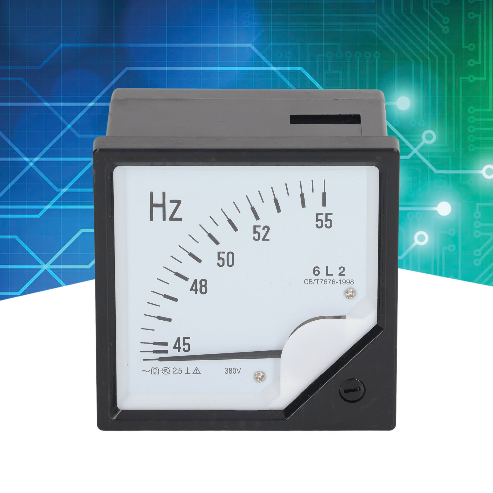 Rechteckwellen-frequenzmesser 6l2 380 Hz, Zeiger-frequenzmesser 380 V, 45–55 Hz