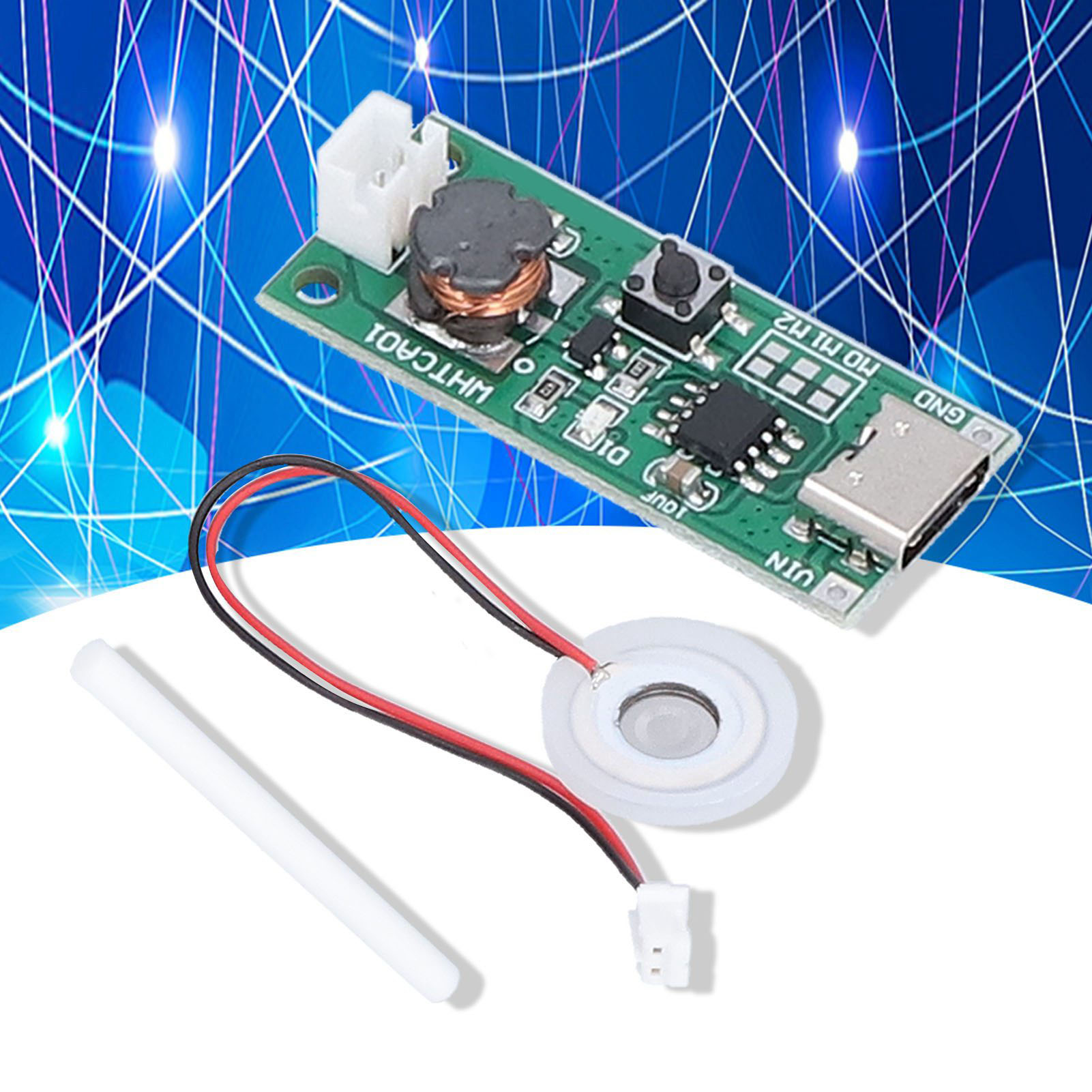 Whtca01 Diy-kit: Mini-usb-typ-c-luftbefeuchter, Verdampfer-steuerplatine, Mini-oszillator