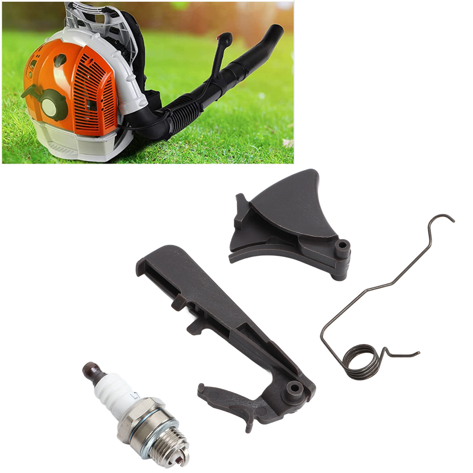 Gashebelfeder Und Zündkerzensatz Für Pneumatische Kettensägen, Kompatibel Mit Husqvarna Modellen 340, 345, 346xp, 350, 351, 353, 357xp Und 359.