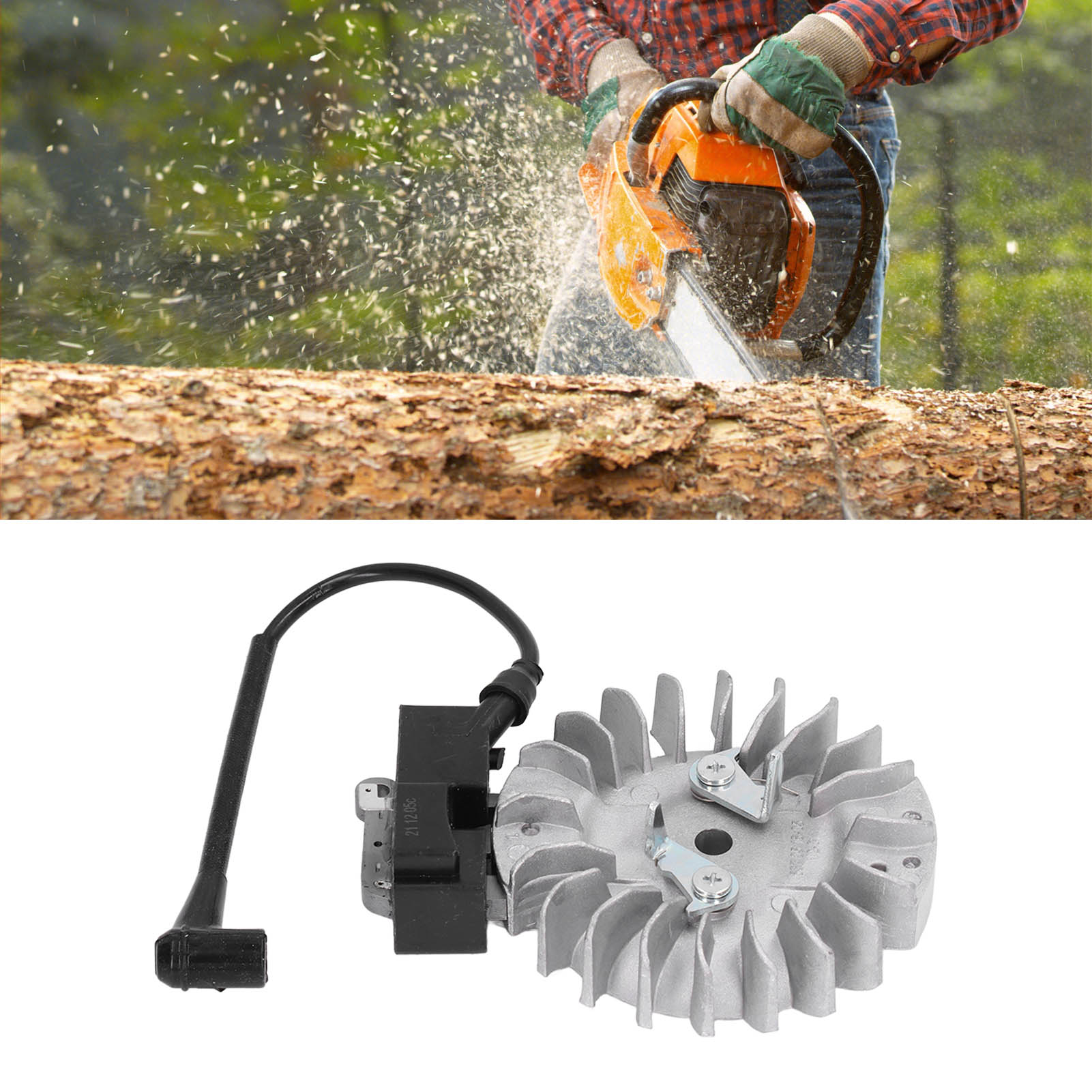 Husqvarna 362 365 371 372 372xp Kettensägen-set Inklusive Schwungrad, Hochspannungstransformator Und Zündkerze