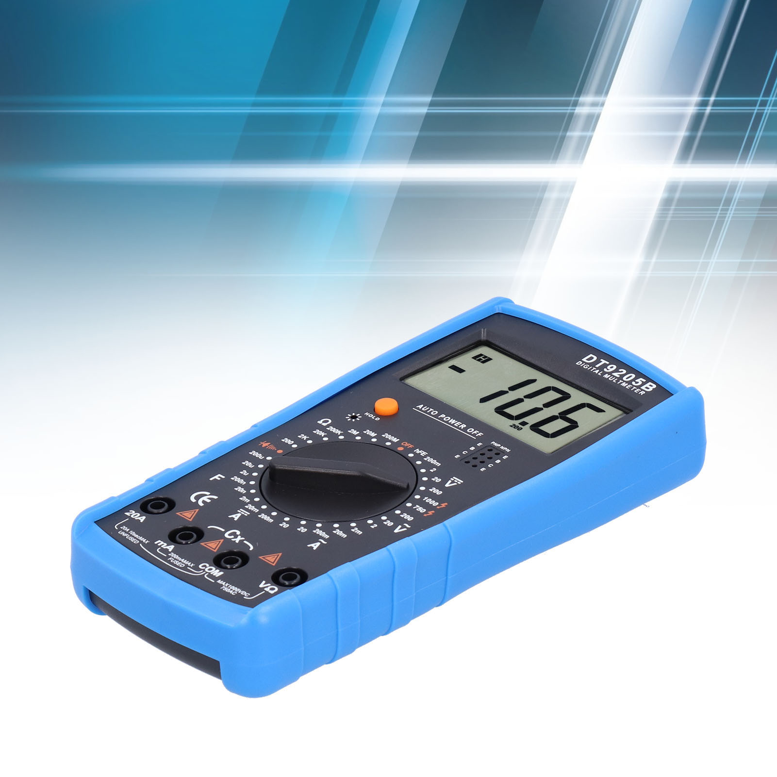 Dt9205b Hochpräzises Digitalmultimeter, Taschenformat, Vollständig Geschützt, Hitzebeständig, Akustischer Alarmmodus, Durchgangs-/stopp-tester