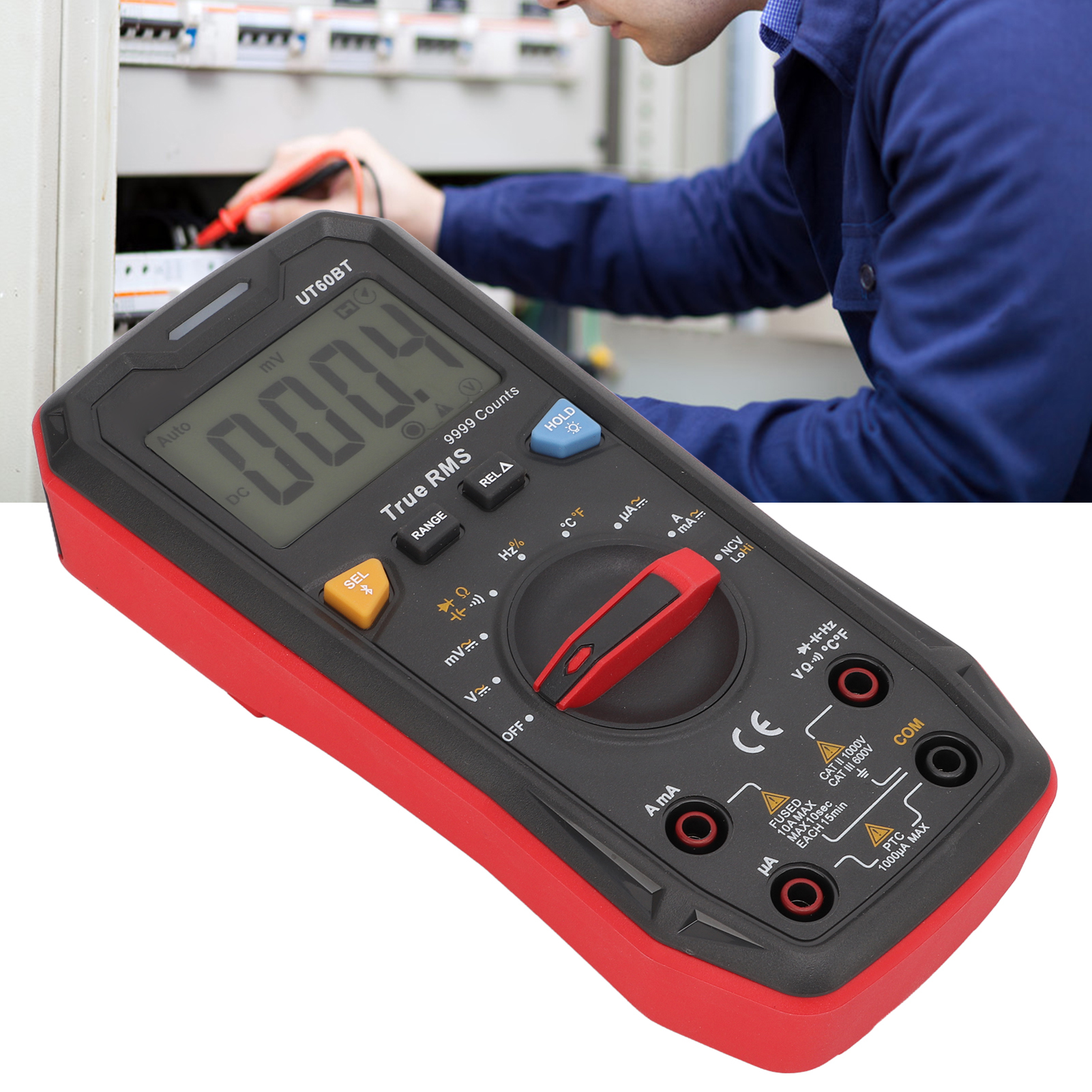 Ut60bt Digitalmultimeter Mit Bluetooth-kommunikation, Multifunktional, Zur Spannungs- Und Strommessung.