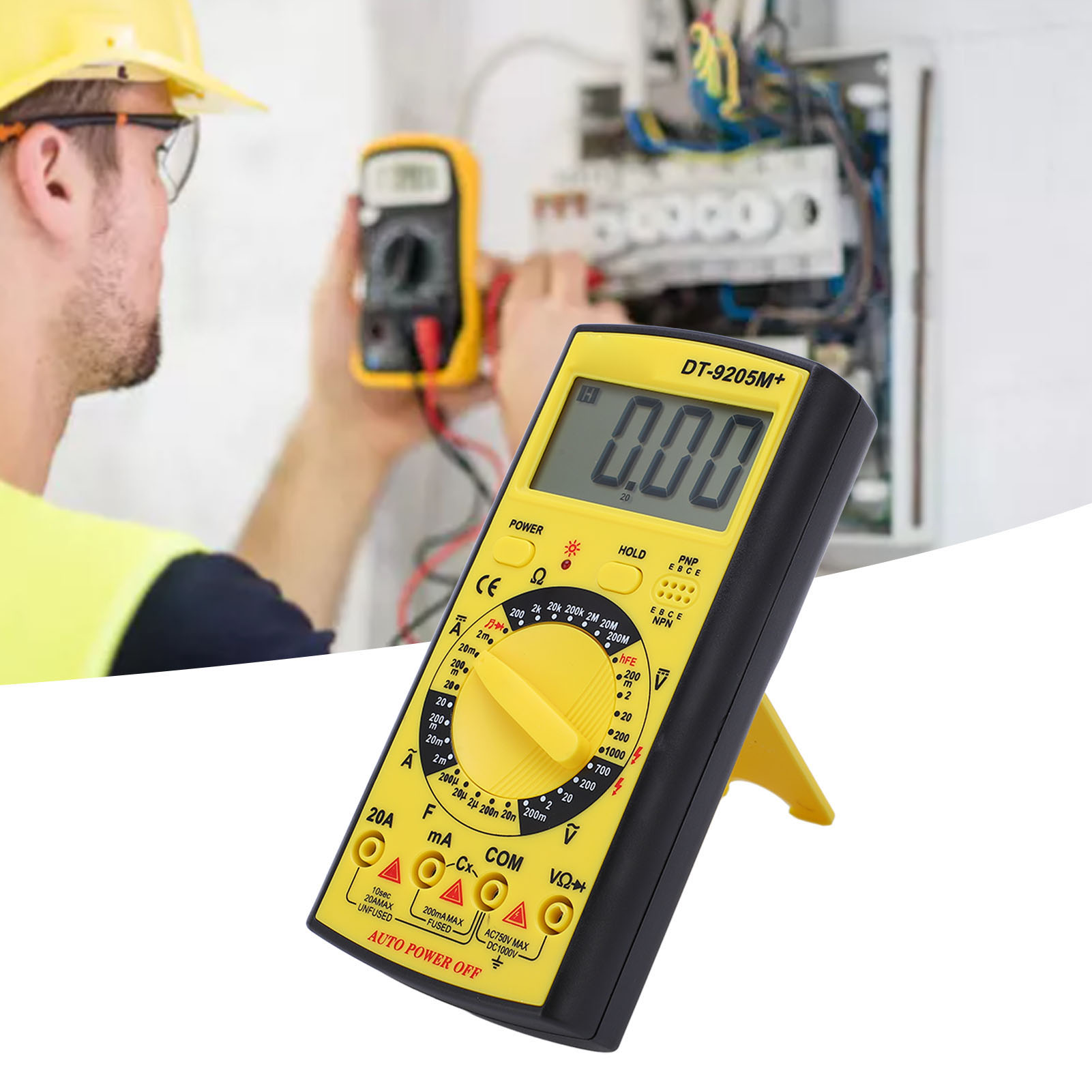 Dt-9205m+ Digitalmultimeter Mit Speicherfunktion Und Automatischem Schlafmodus – Einsteiger-amperemeter