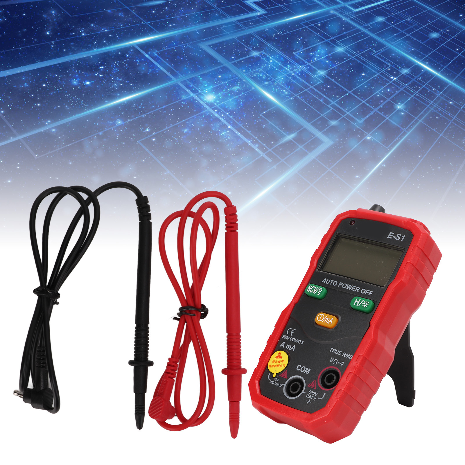 E-s1 Hochpräzisions-digitalmultimeter, Mini-tragbares Smart-multimeter