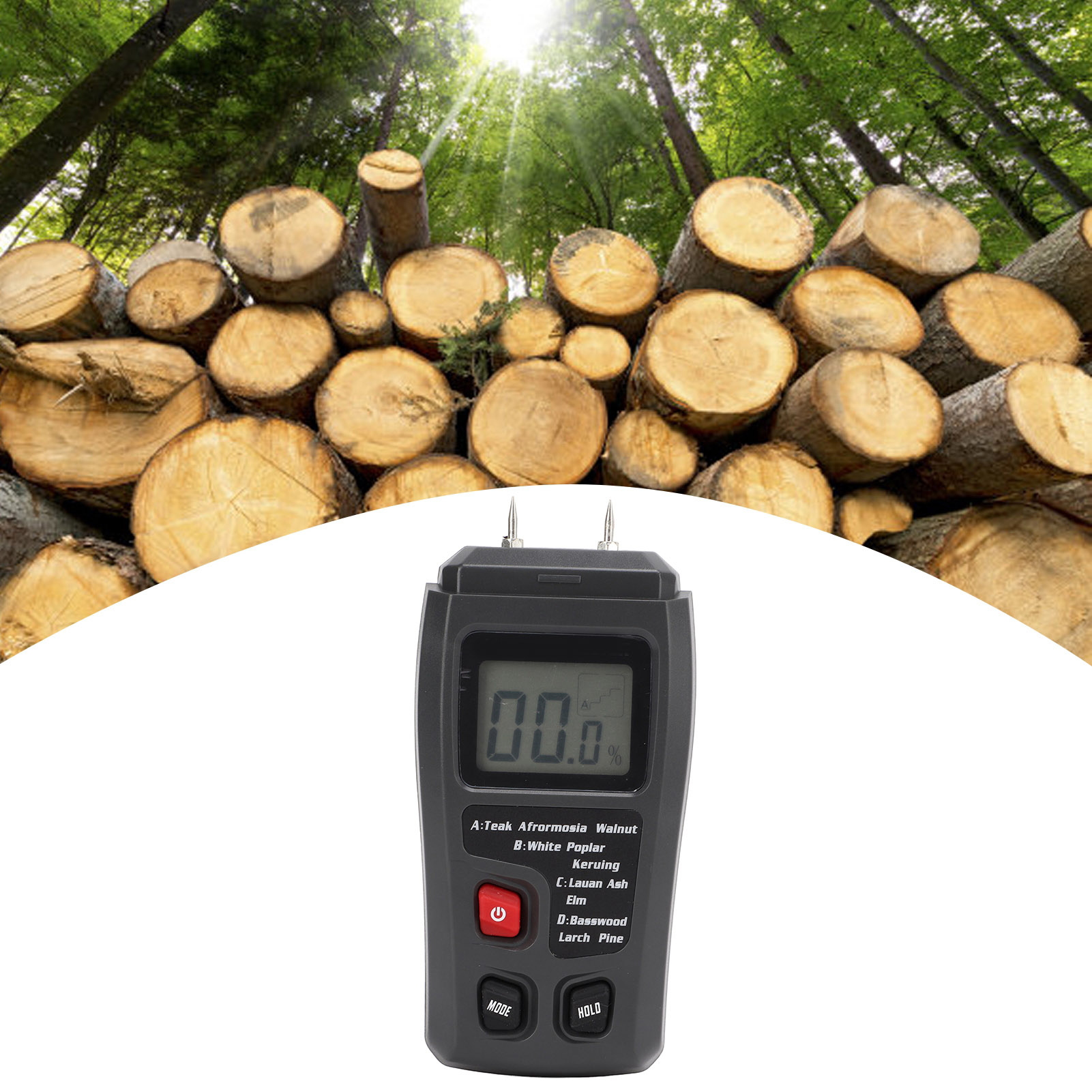 Tragbares Nadel-holzfeuchtemessgerät