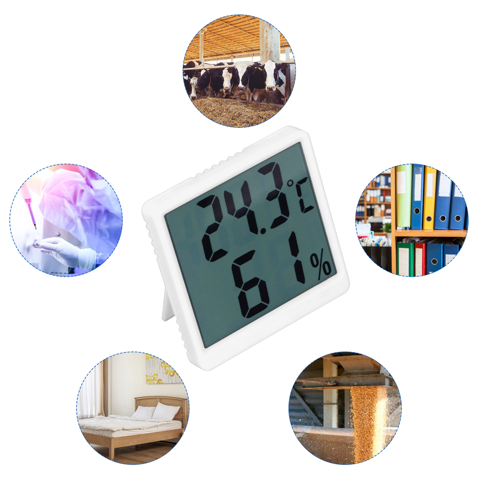 Präzisionsthermometer Und Hygrometer Zur Messung Von Temperatur Und Luftfeuchtigkeit In Innenräumen, Hochpräzises Elektronisches Thermometer Zur Messung Von Luftfeuchtigkeit Und Trockenheit, Afrikanis