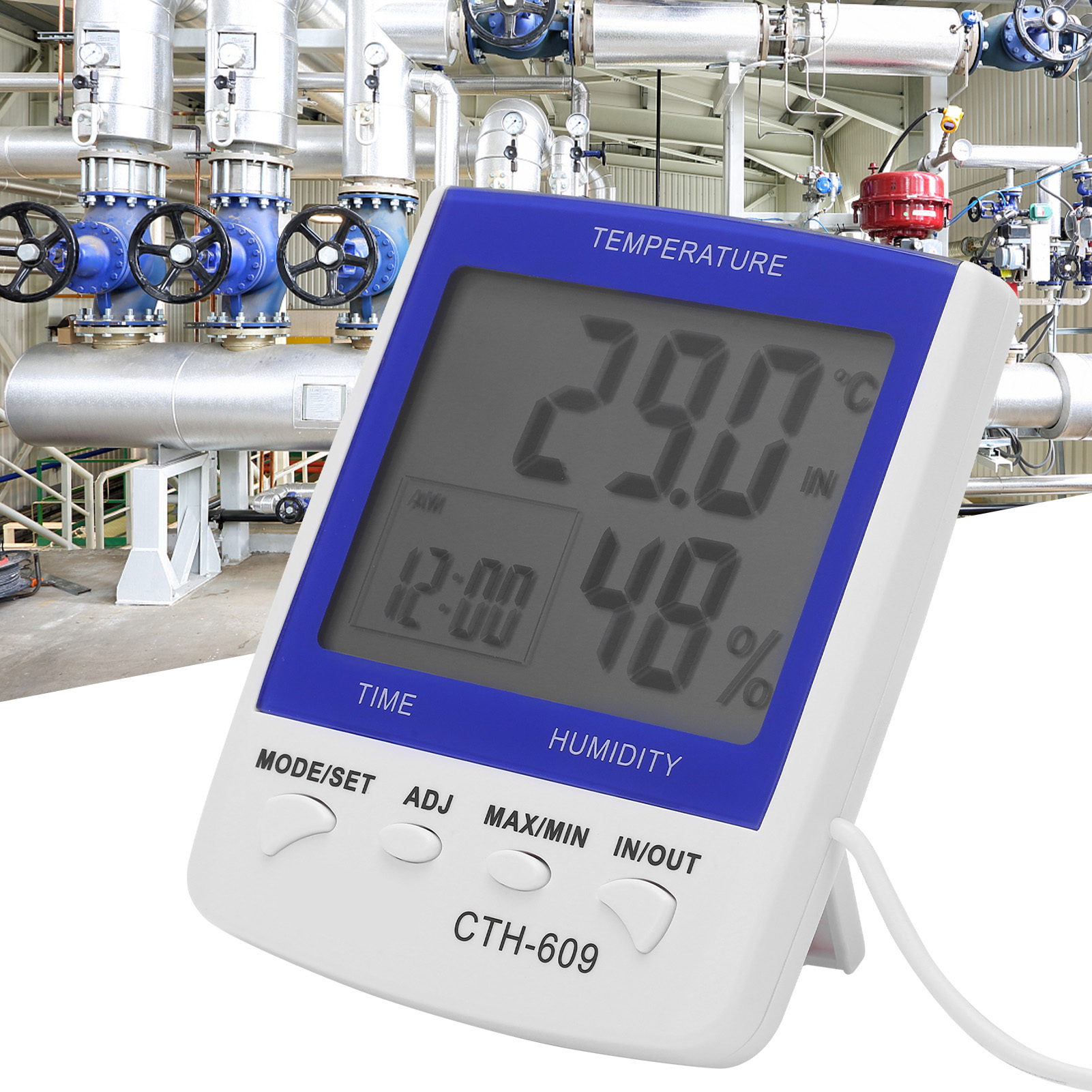 Digitales Thermometer Und Hygrometer Cth-609, Geeignet Für Den Heimgebrauch, Apotheken Und Die Landwirtschaft (elektronisches Wandthermometer)